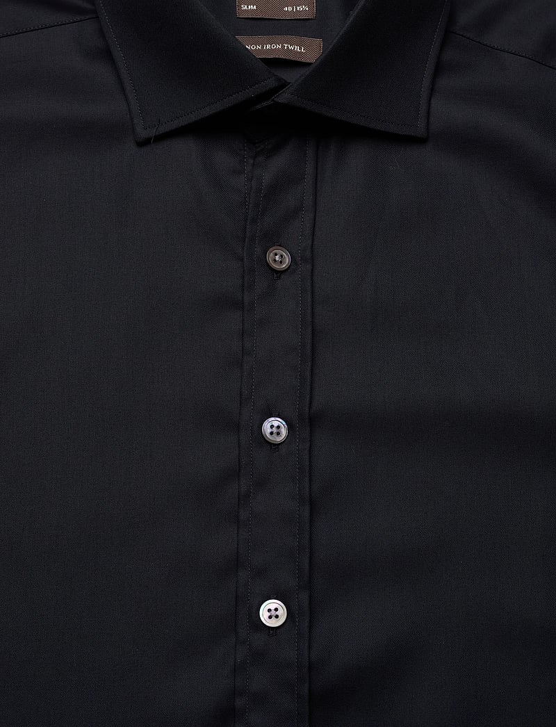 Oscar Jacobson - Slim Fit Cut Away Non Iron Twill - basic skjortor - navy - 2