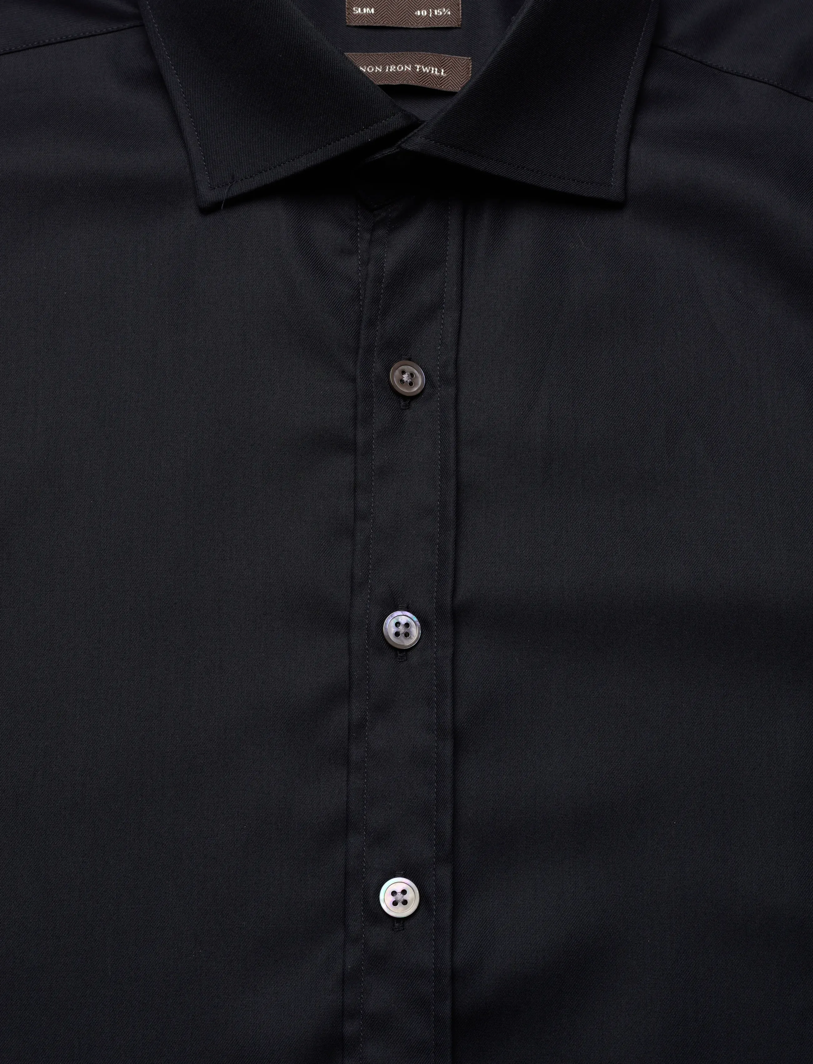 Oscar Jacobson - Slim Fit Cut Away Non Iron Twill - basic skjorter - navy - 2