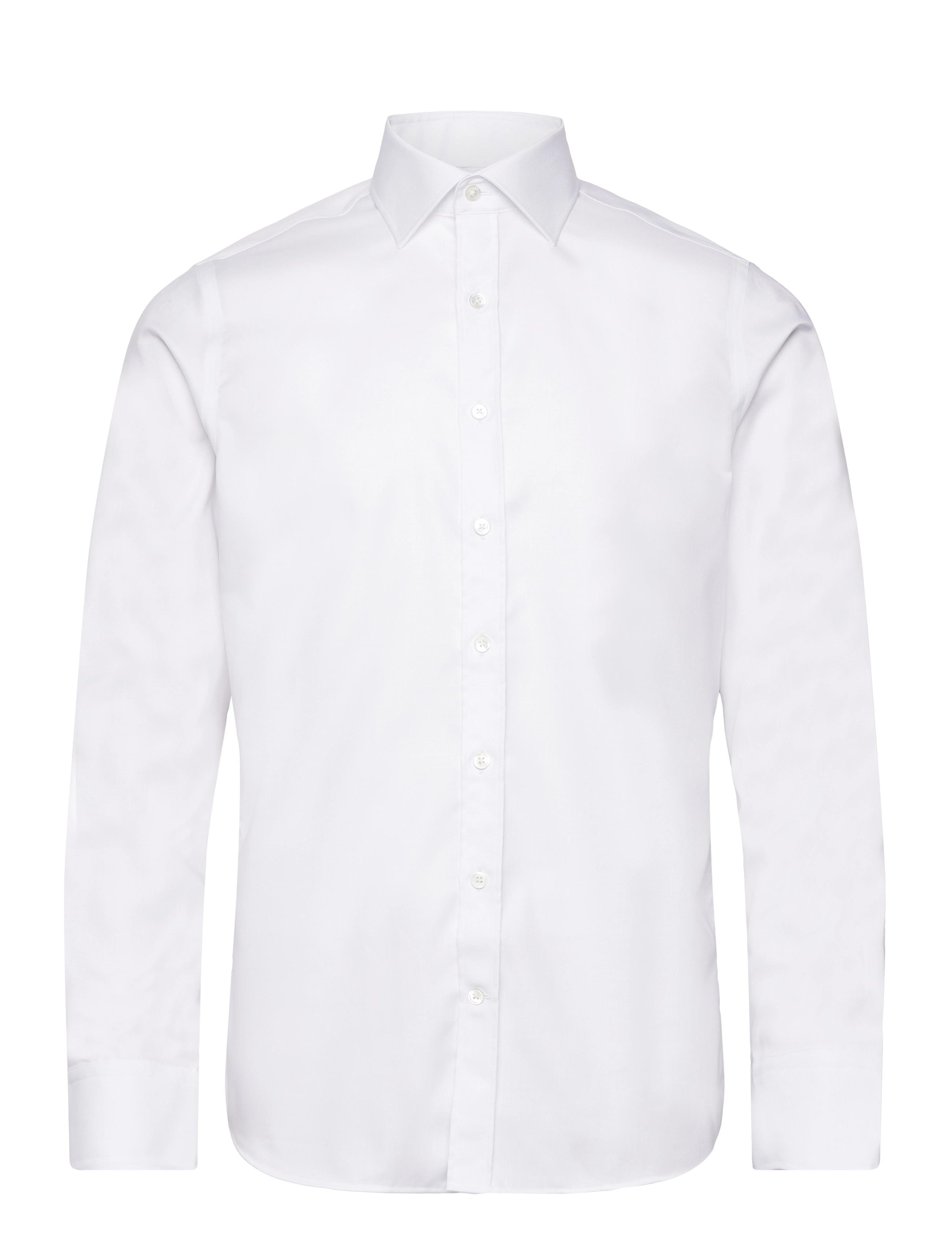 Oscar Jacobson Slim Fit Cut Away Non Iron Twill, 44, White, Skjorter > Smokingskjorter, Herre