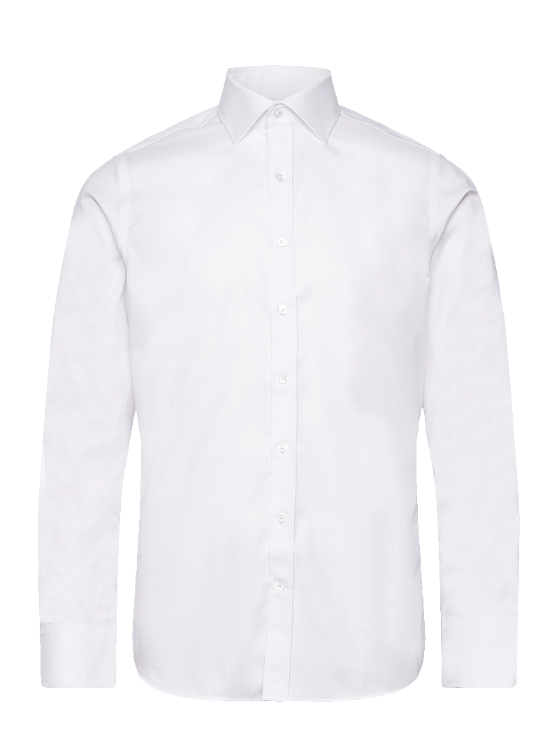 Oscar Jacobson - Slim Fit Cut Away Non Iron Twill - basic skjortor - optical white - 0