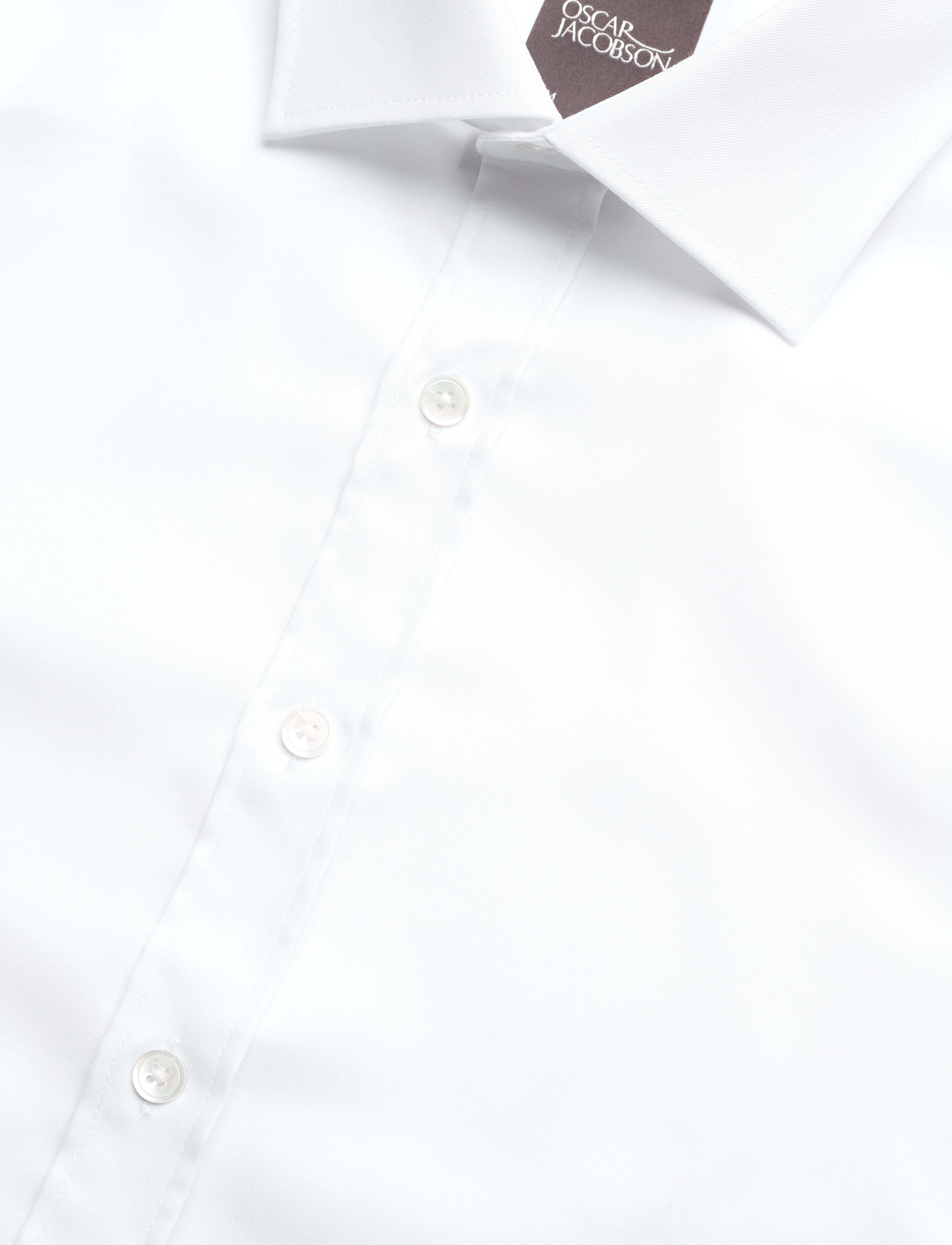 Oscar Jacobson - Slim Fit Cut Away Non Iron Twill - basic-hemden - optical white - 3