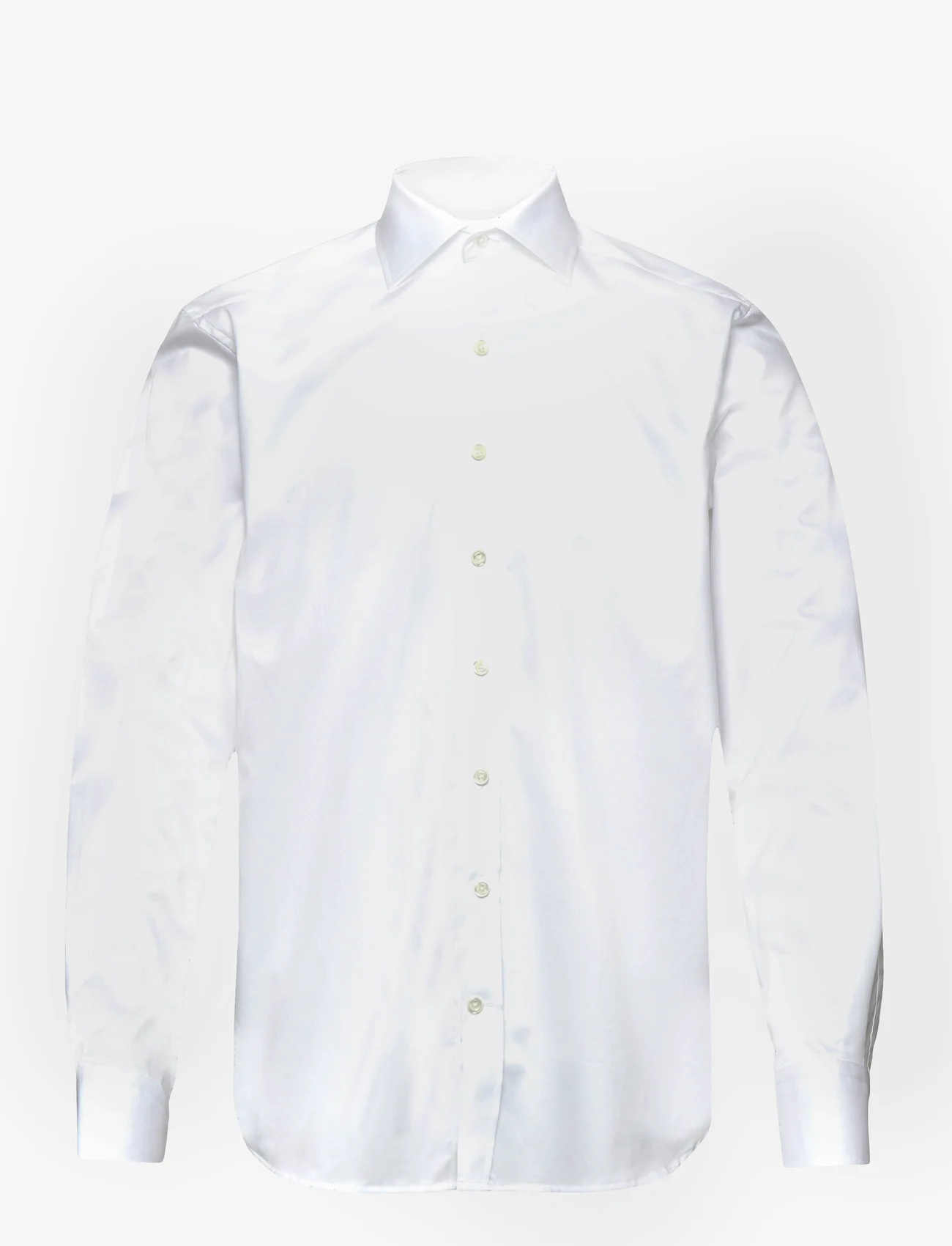 Oscar Jacobson - Reg Fit Cut Away Twill Shirt - basic skjortor - optical white - 0