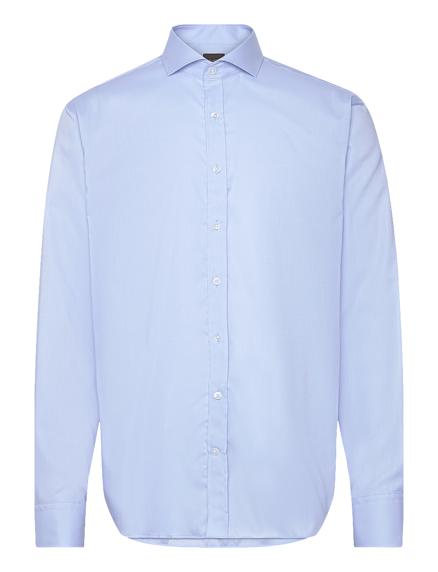 Oscar Jacobson - Reg Fit Cut Away Non Iron Twill - basic skjorter - light blue - 0