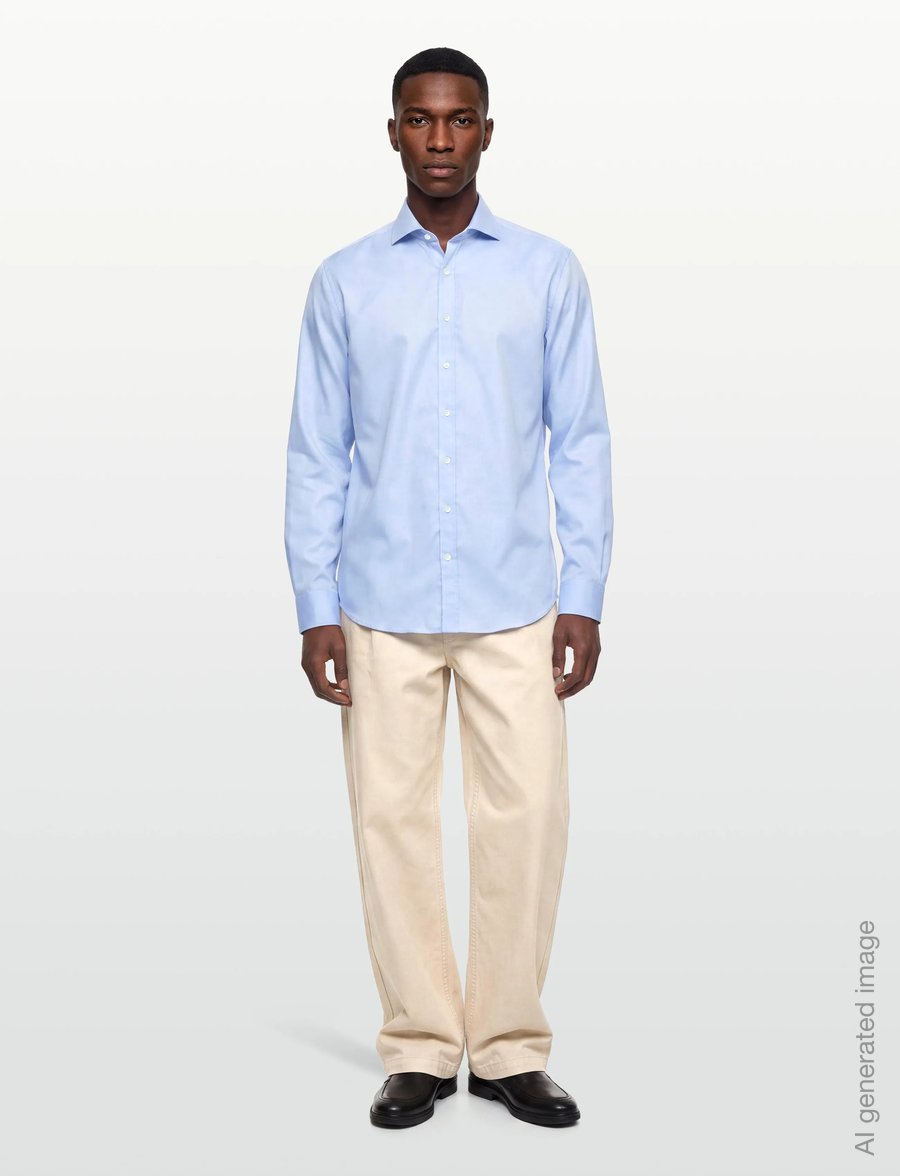 Oscar Jacobson - Reg Fit Cut Away Non Iron Twill - basic-hemden - light blue - 0