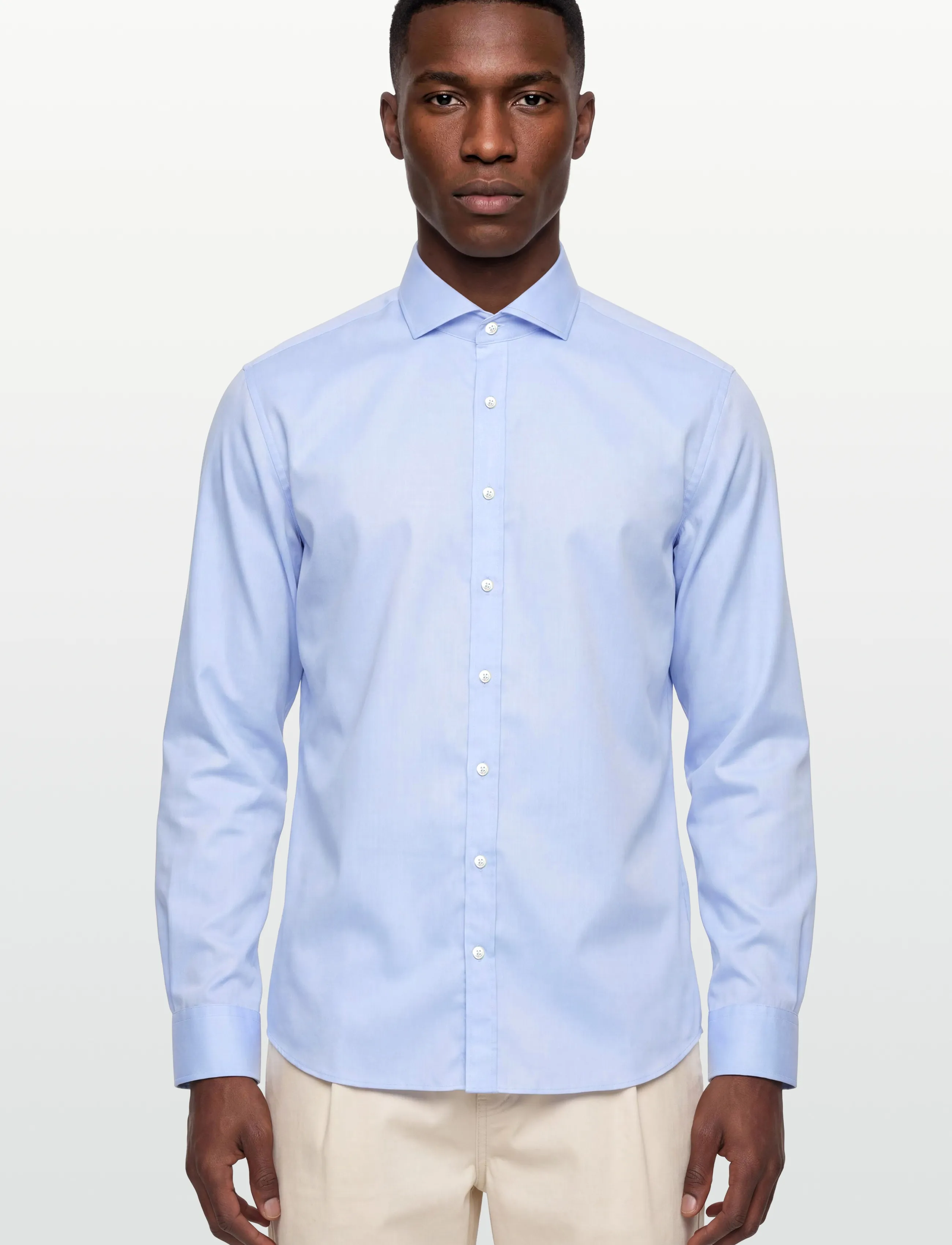 Oscar Jacobson - Reg Fit Cut Away Non Iron Twill - basic-hemden - light blue - 3