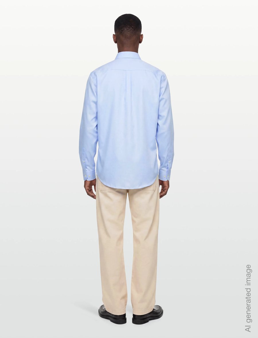 Oscar Jacobson - Reg Fit Cut Away Non Iron Twill - basic-hemden - light blue - 4