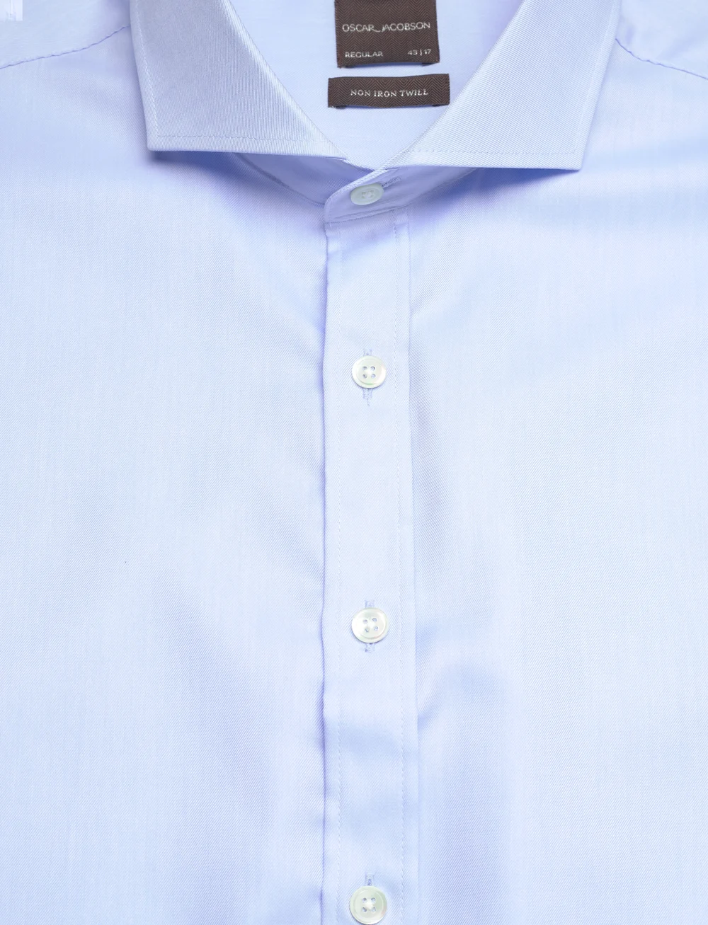 Oscar Jacobson - Reg Fit Cut Away Non Iron Twill - basic skjortor - light blue - 2