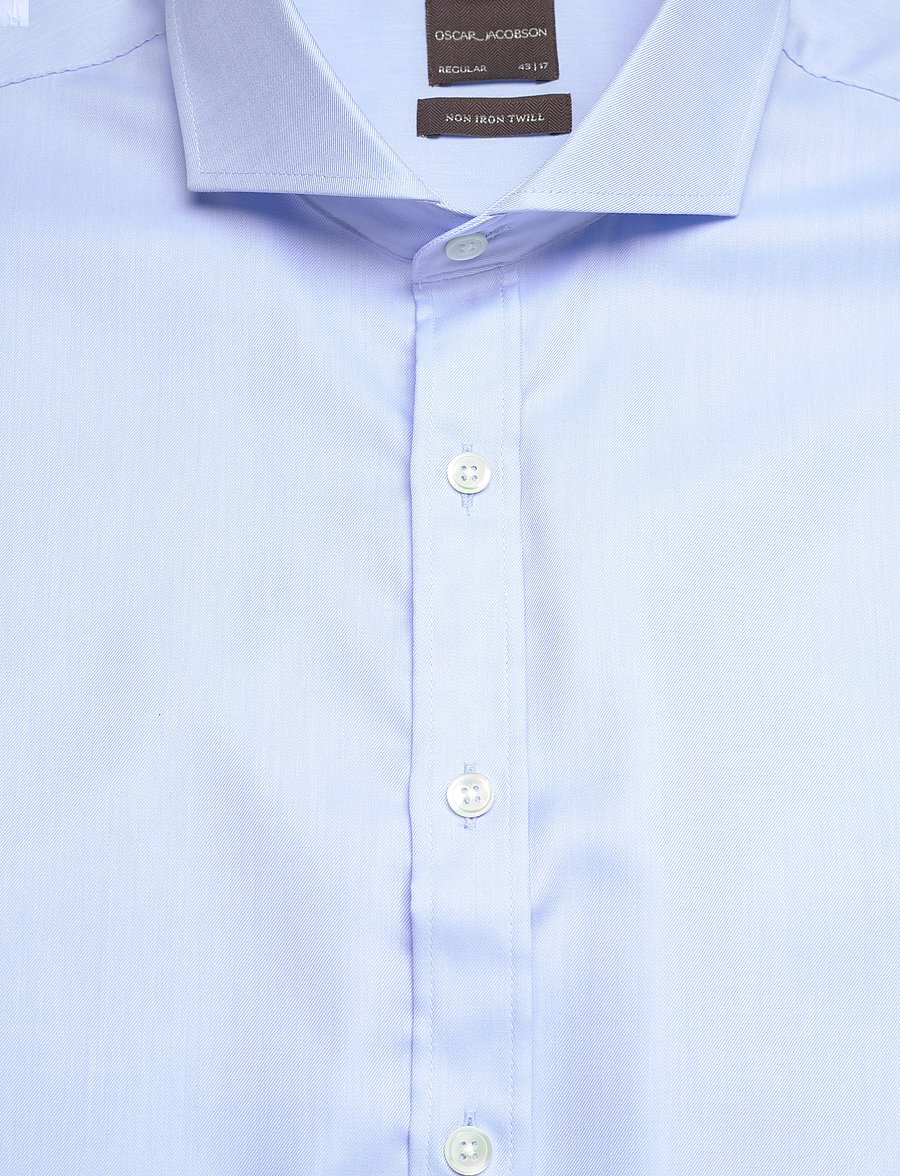 Oscar Jacobson - Reg Fit Cut Away Non Iron Twill - basic skjorter - light blue - 2
