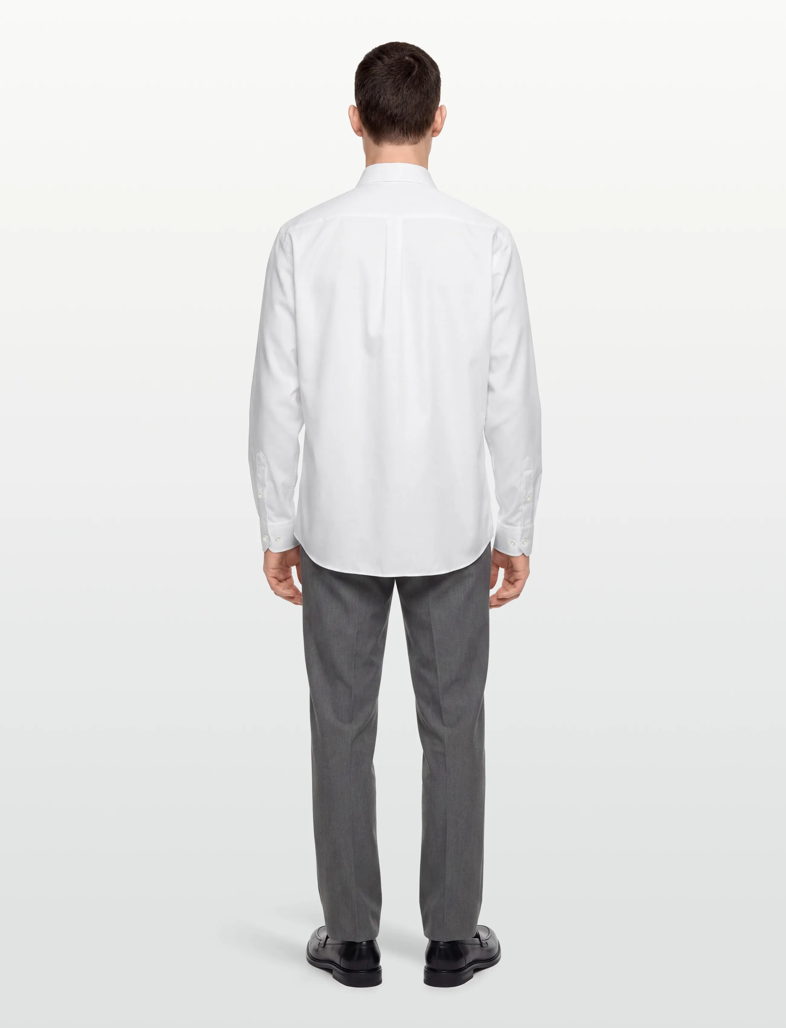 Oscar Jacobson - Reg Fit Cut Away Non Iron Twill - basic-hemden - optical white - 4
