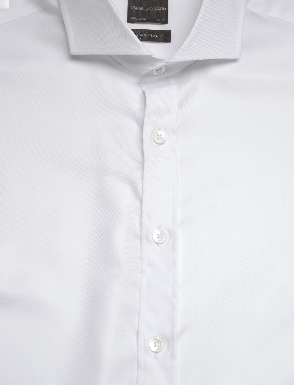Oscar Jacobson - Reg Fit Cut Away Non Iron Twill - basic shirts - optical white - 2