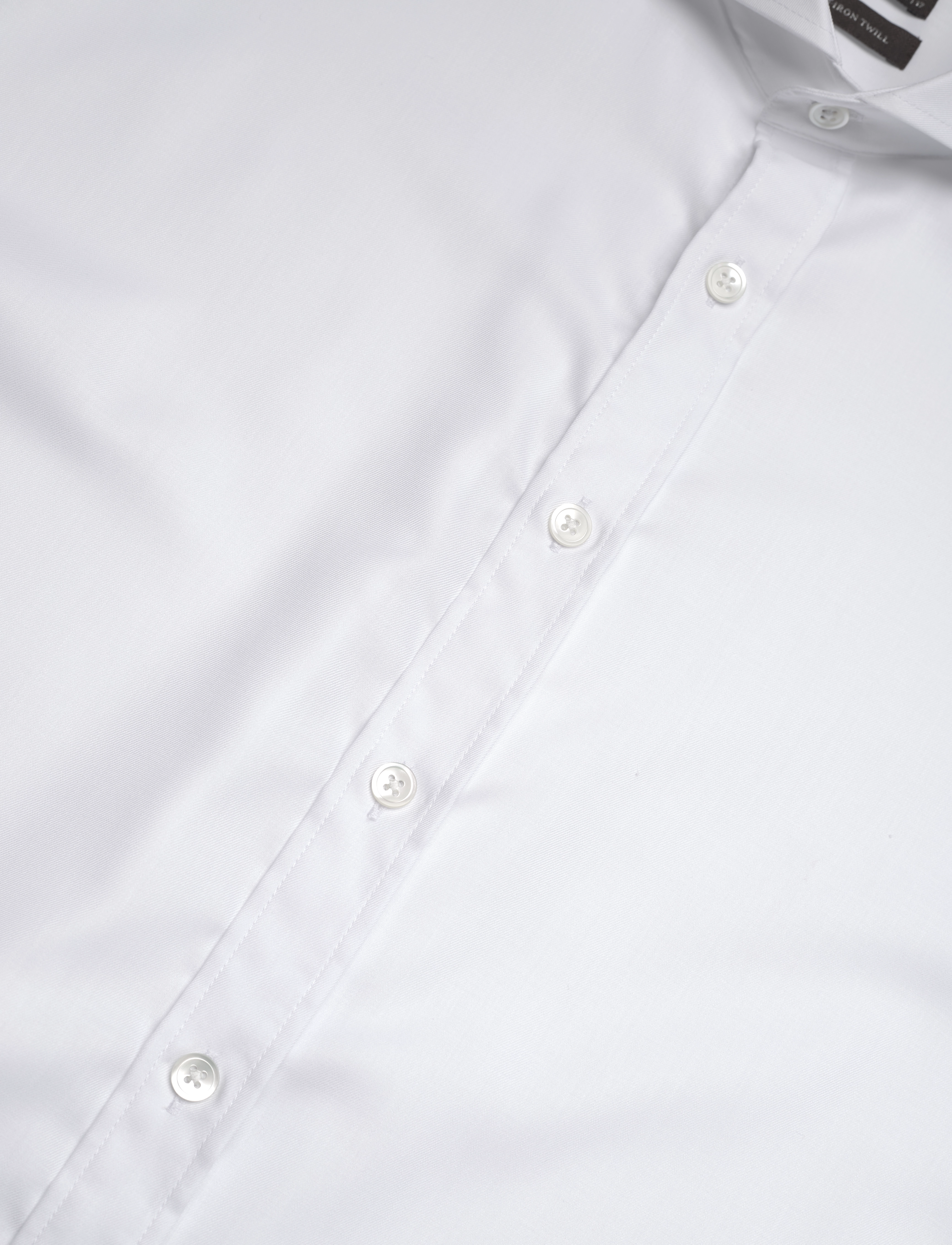 Oscar Jacobson - Reg Fit Cut Away Non Iron Twill - podstawowe koszulki - optical white - 3