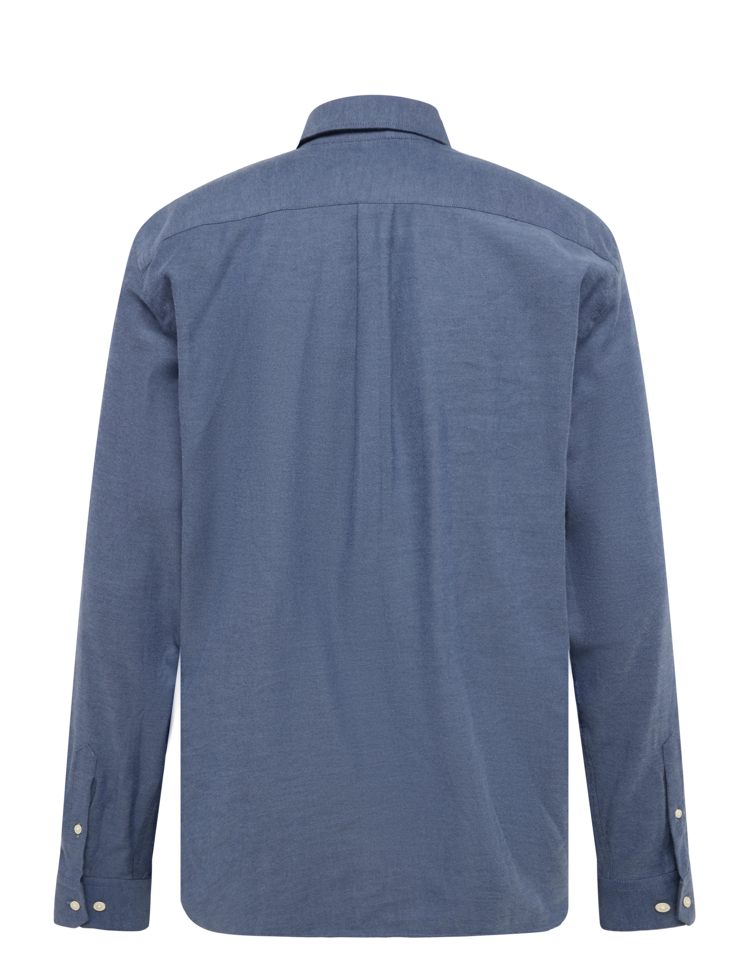 Oscar Jacobson - Reg Fit Cut Away Brushed Flannel - flannel-skjorter - bijon blue - 2
