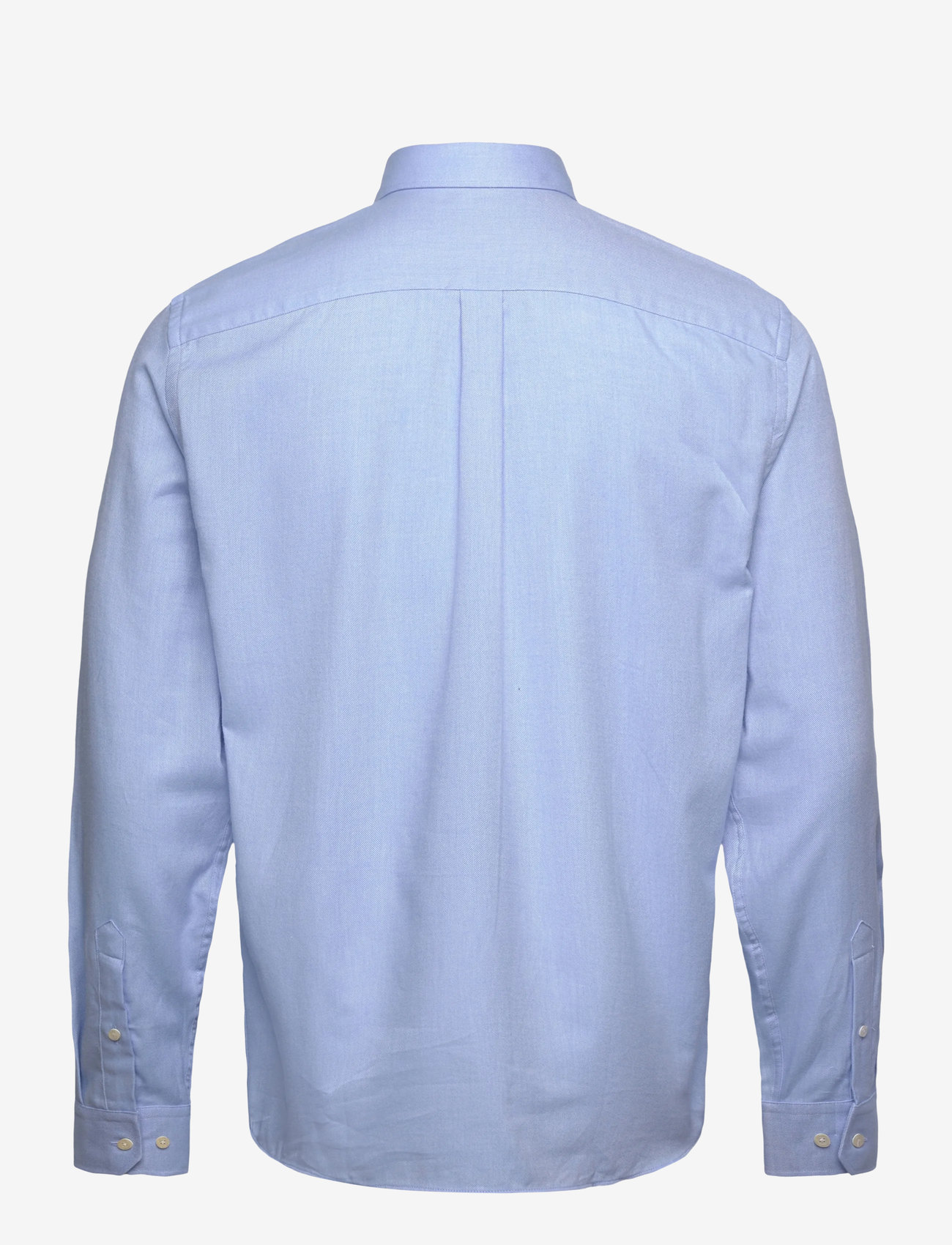 Oscar Jacobson - Reg Fit Cut Away Brushed Flannel - peruskauluspaidat - deep blue - 1