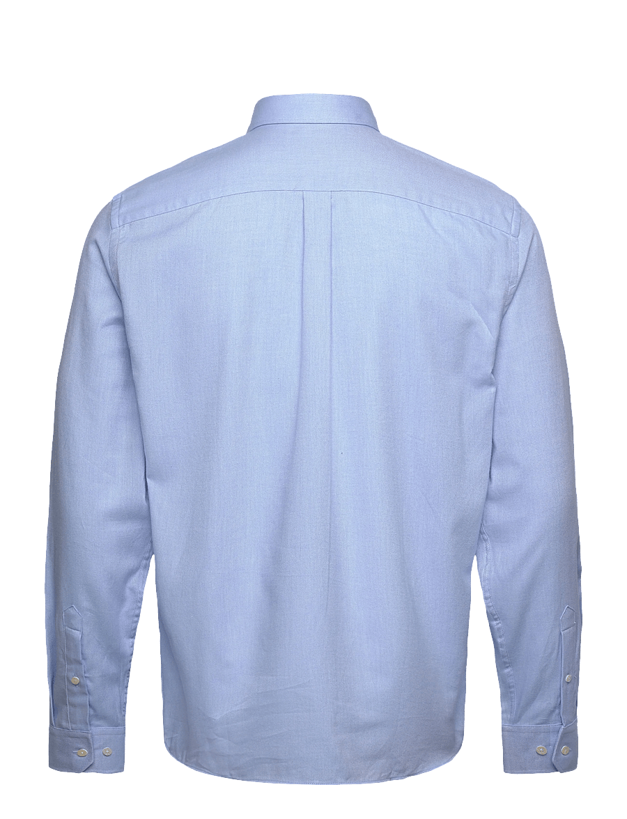 Oscar Jacobson - Reg Fit Cut Away Brushed Flannel - flanell-hemden - deep blue - 1