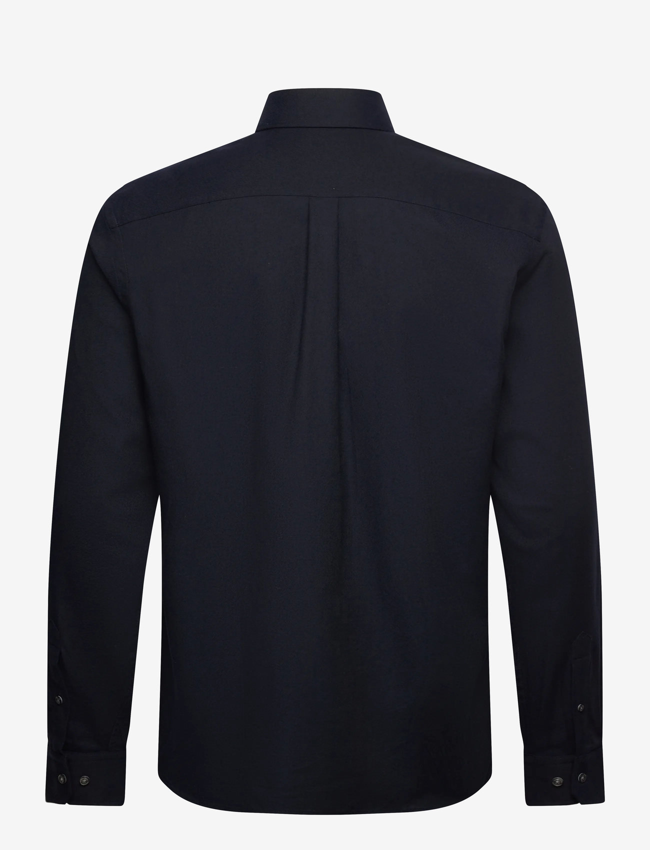 Oscar Jacobson - Reg Fit Cut Away Brushed Flannel - basic skjortor - navy - 1