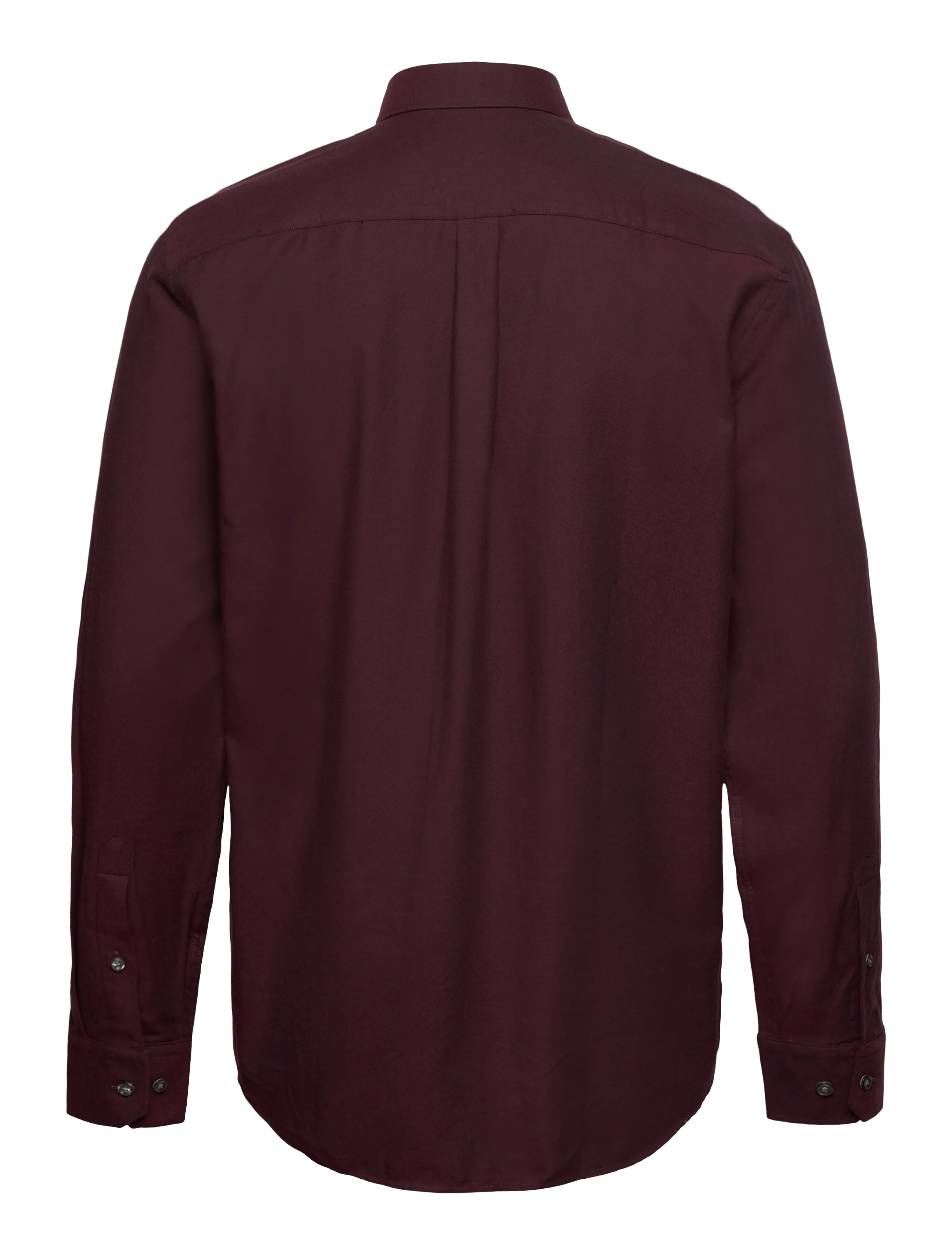 Oscar Jacobson - Reg Fit Cut Away Brushed Flannel - flanellipaidat - red moon - 1