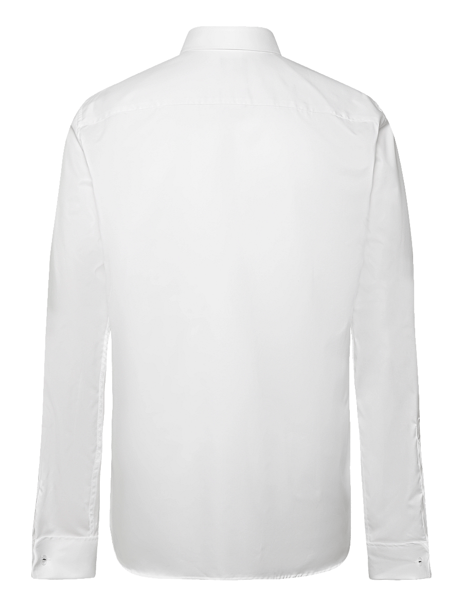 Oscar Jacobson - Slim Fit Cut Away Double Cuff Shirt - optical white - 1