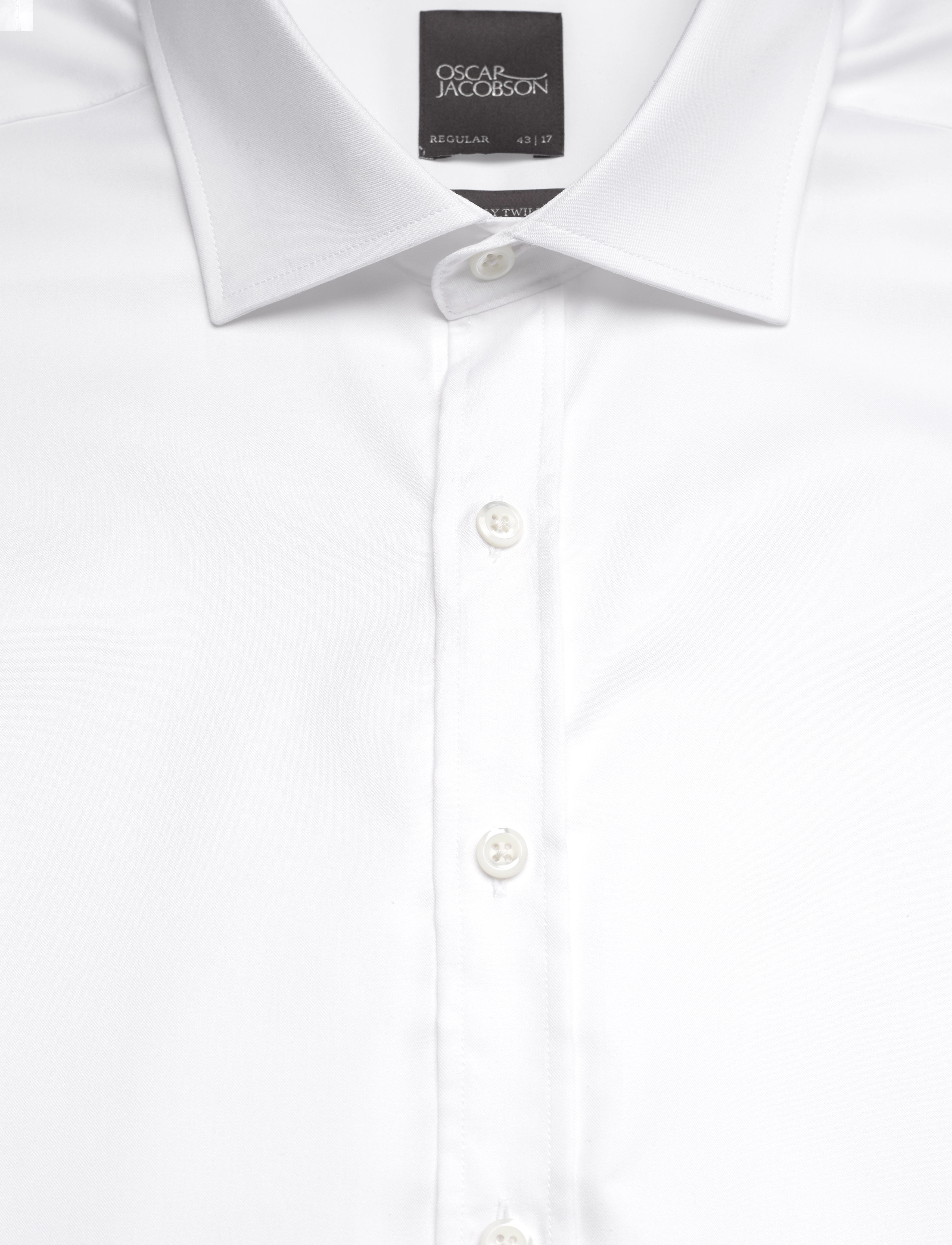 Oscar Jacobson - Reg Fit Cut Away Double Cuff - optical white - 2