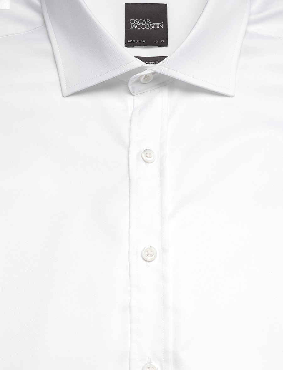 Oscar Jacobson - Reg Fit Cut Away Double Cuff - optical white - 2