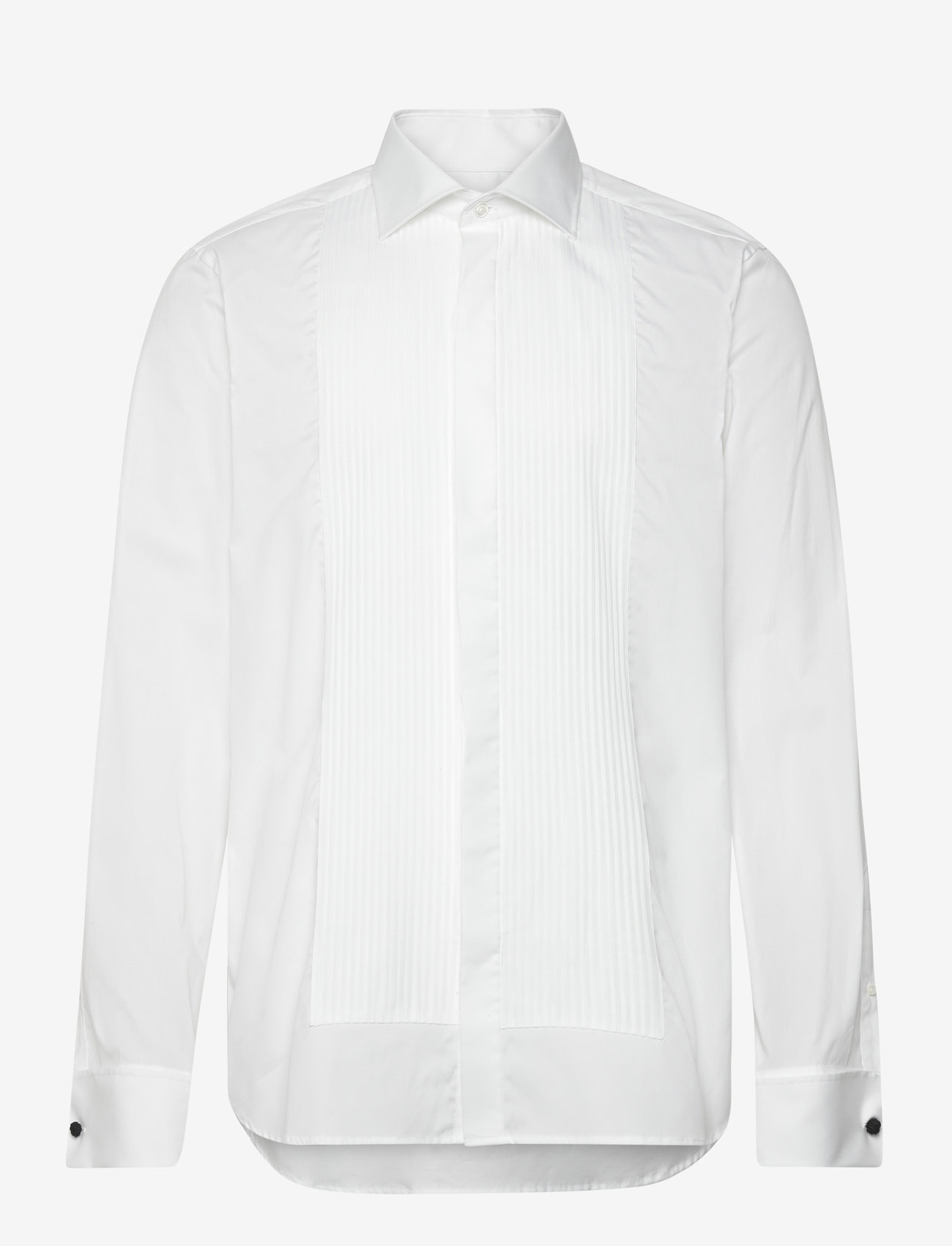 Oscar Jacobson - Slim Fit Cut Away Tuxedo Double Cuff Shirt - basic skjortor - optical white - 0