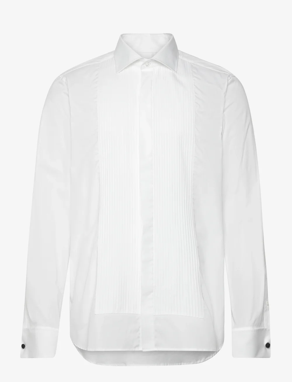 Oscar Jacobson - Slim Fit Cut Away Tuxedo Double Cuff Shirt - basic shirts - optical white - 0