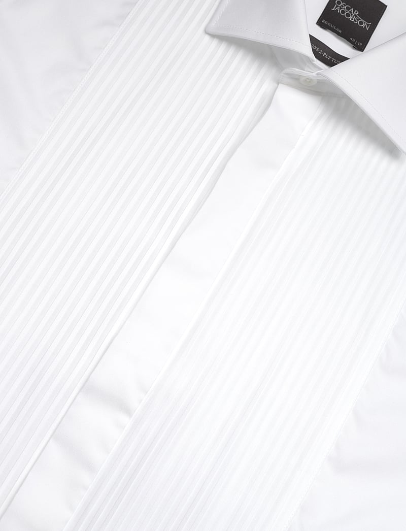 Oscar Jacobson - Reg Fit Cut Away Tuxedo Double Cuff Shirt - basic skjorter - optical white - 3