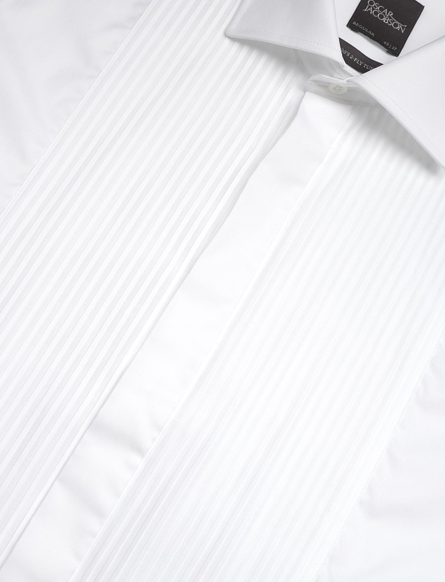 Oscar Jacobson - Reg Fit Cut Away Tuxedo Double Cuff Shirt - basic-hemden - optical white - 3