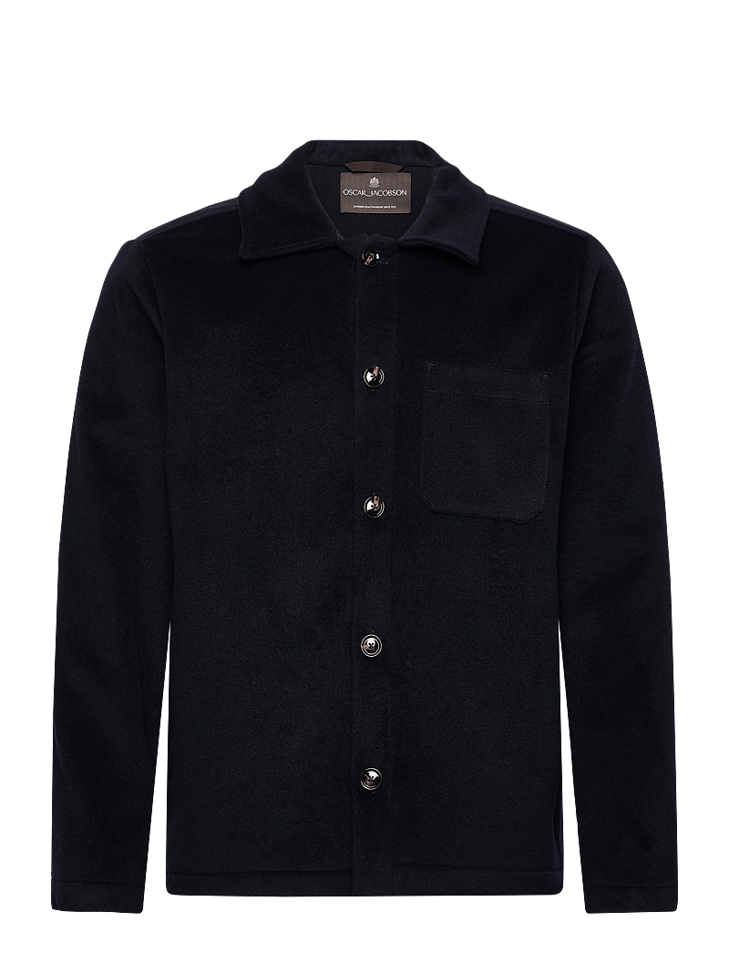 Oscar Jacobson - Maddan Shirt Jacket - cardigans - navy - 1