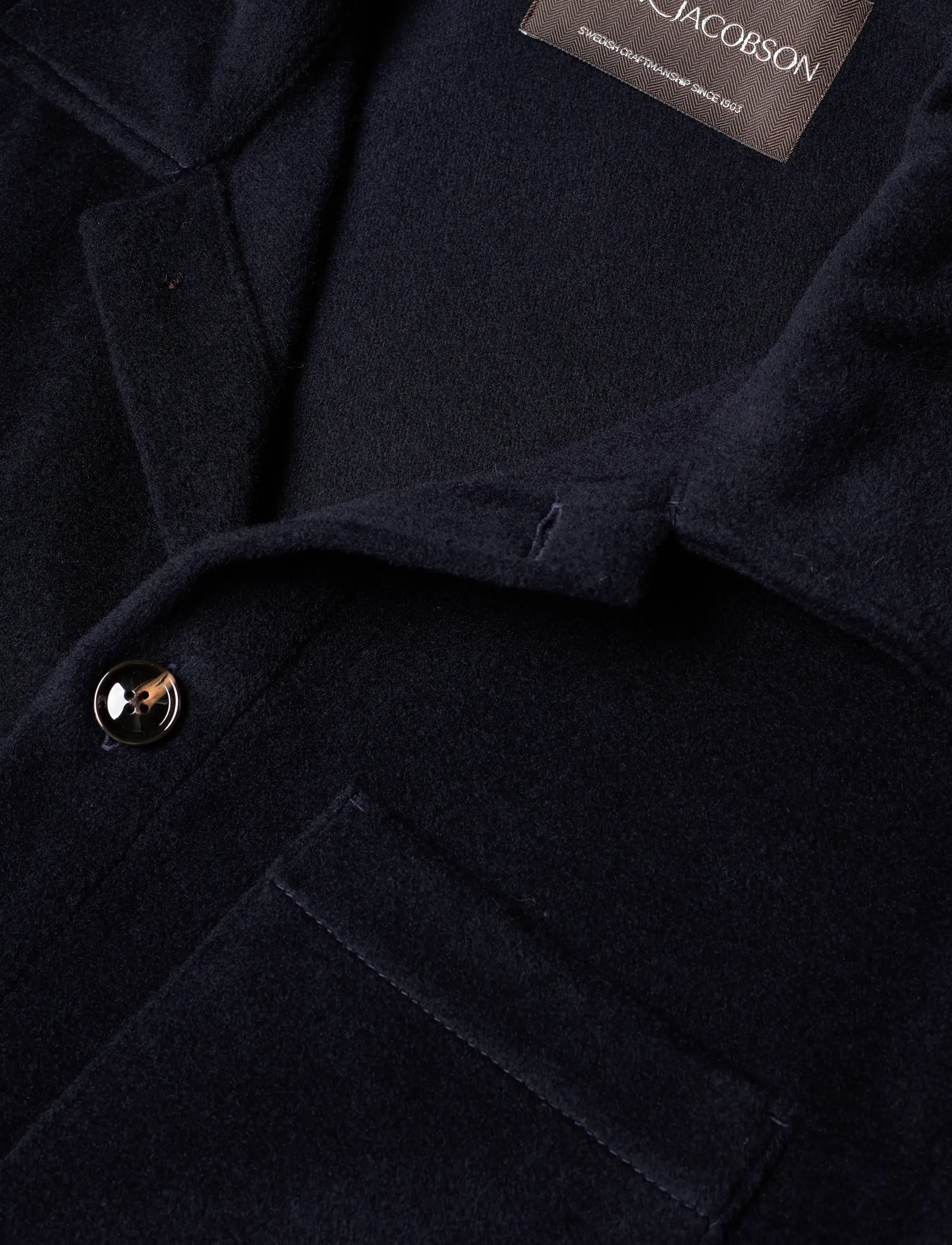Oscar Jacobson - Maddan Shirt Jacket - cardigan - navy - 3