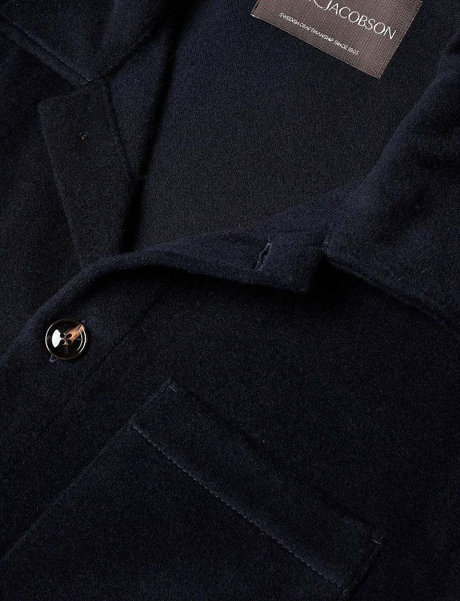 Oscar Jacobson - Maddan Shirt Jacket - cardigans - navy - 3