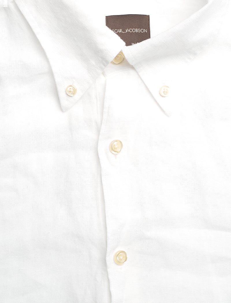 Oscar Jacobson - Reg Fit BD Signature Linen - optical white - 2