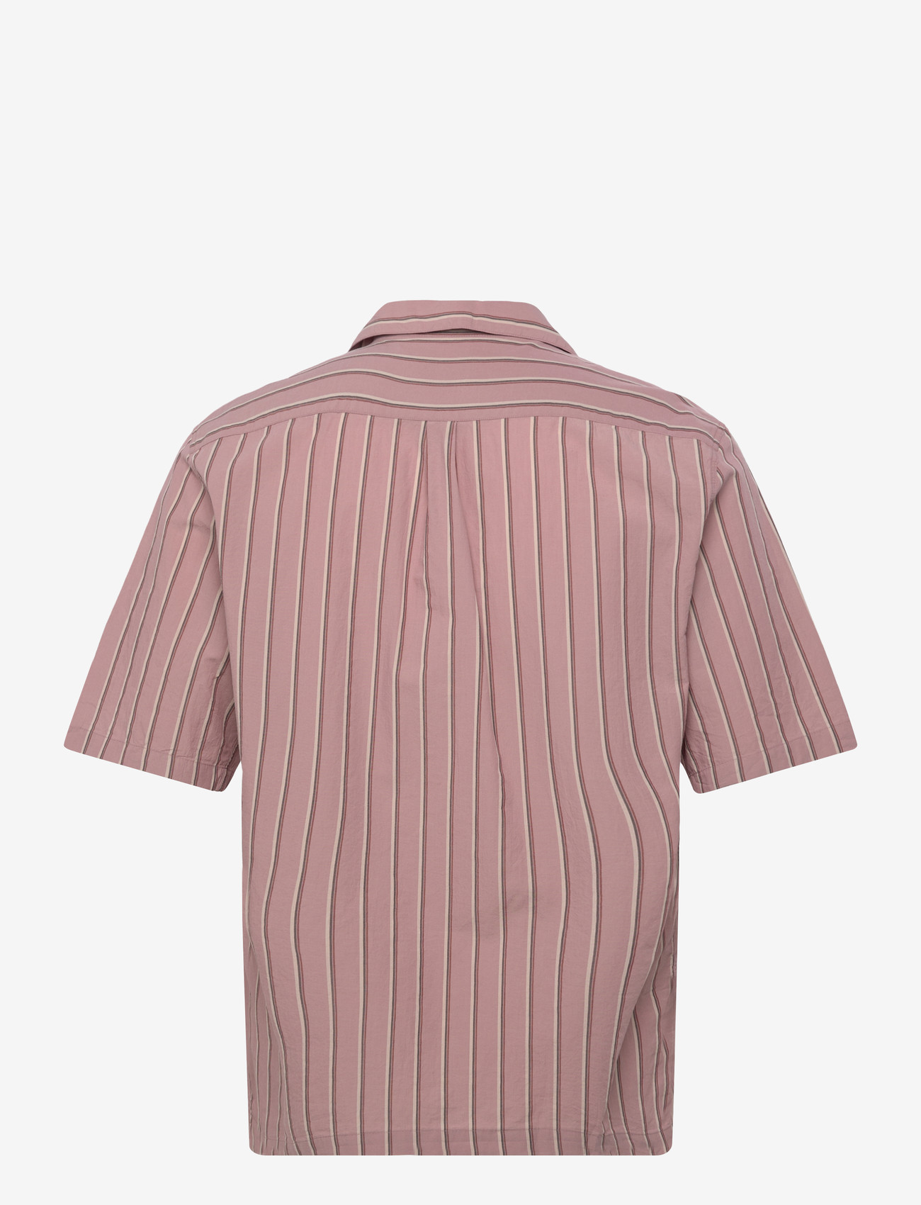 Oscar Jacobson - Reg Fit Cuban Striped Shirt - basic skjorter - desert rose - 1