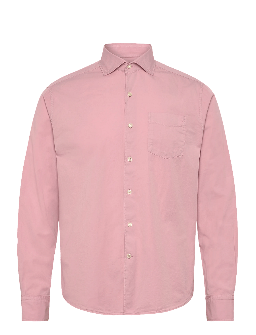 Oscar Jacobson - Reg Fit Wide Spread C GD Twill - basic-hemden - apricot pink - 1