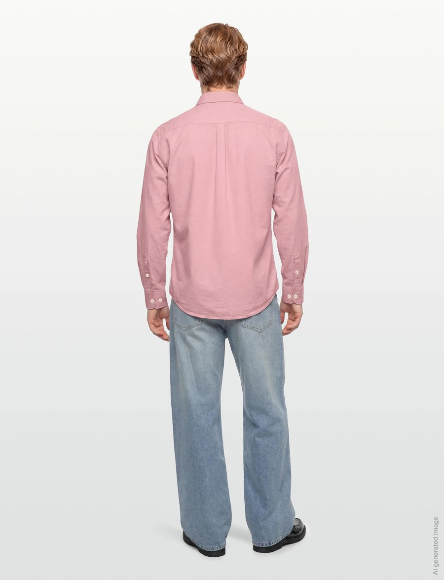 Oscar Jacobson - Reg Fit Wide Spread C GD Twill - basic-hemden - apricot pink - 4