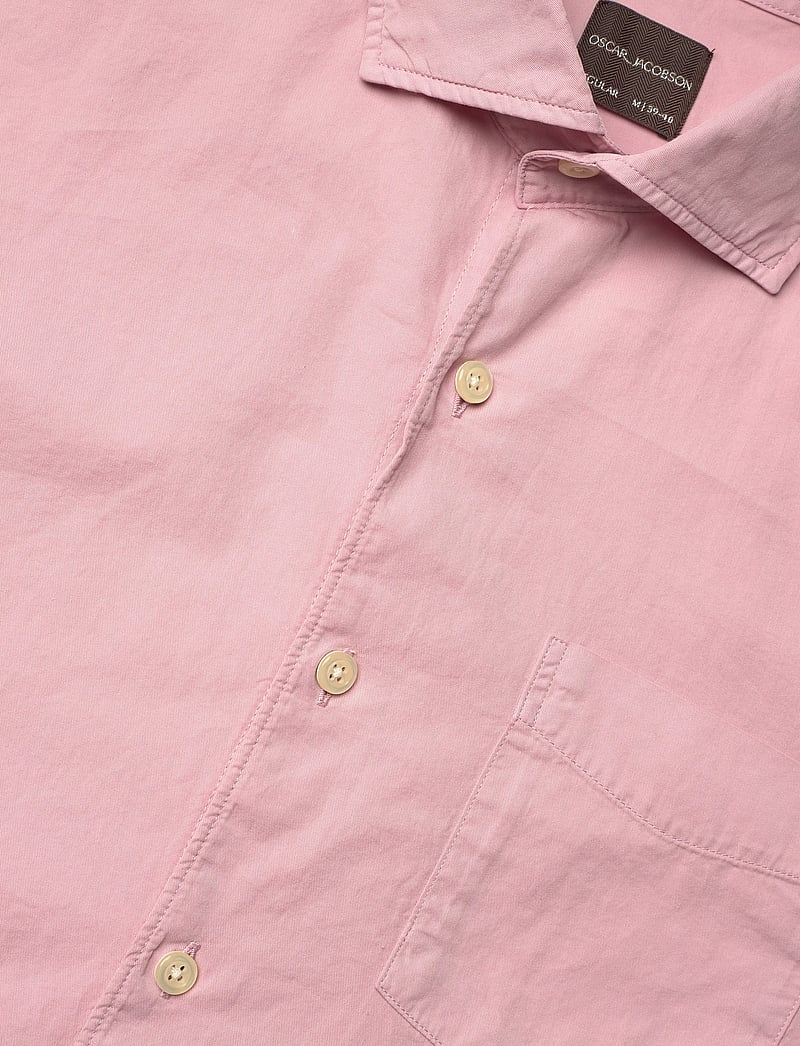Oscar Jacobson - Reg Fit Wide Spread C GD Twill - basic skjorter - apricot pink - 3