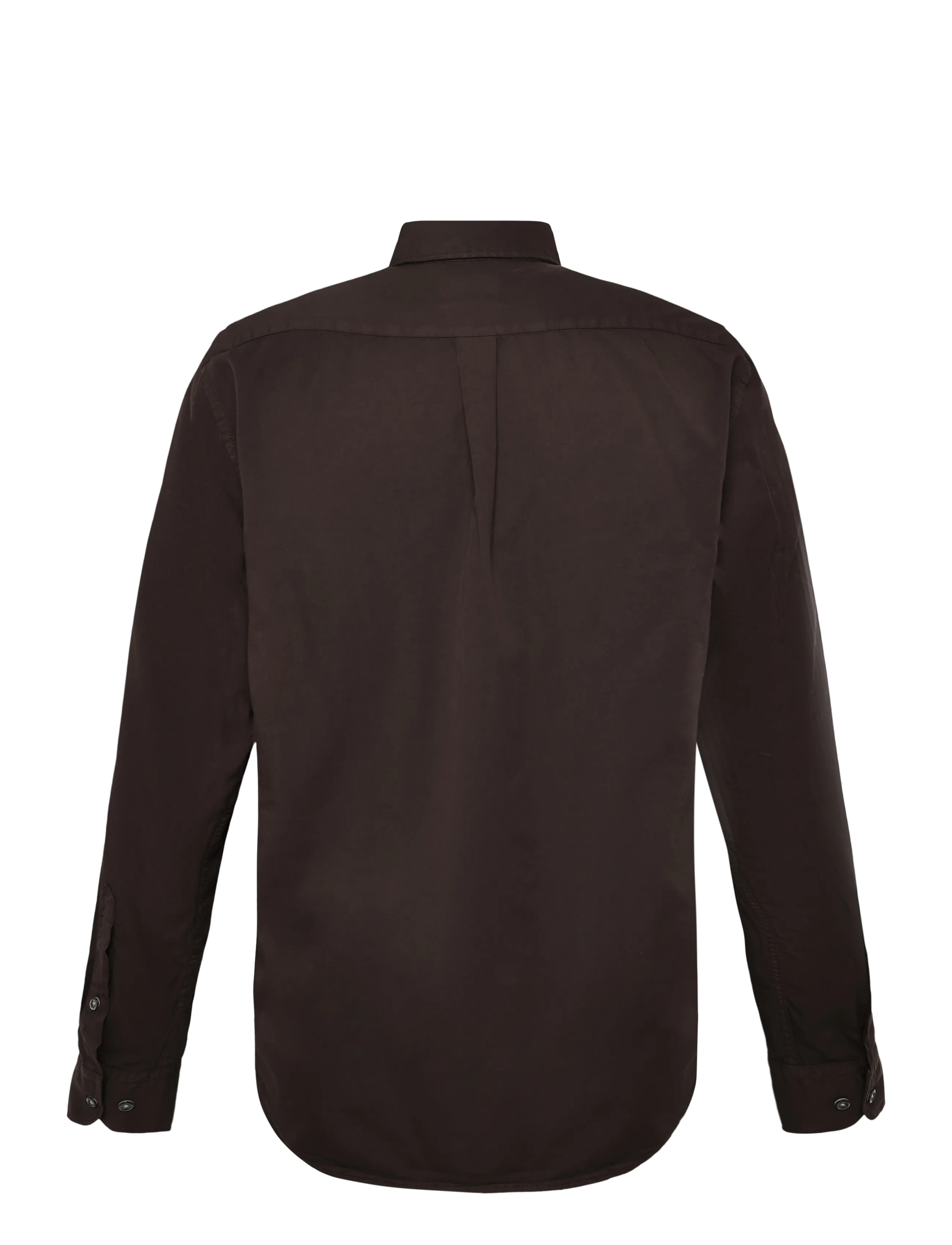 Oscar Jacobson - Reg Fit Wide Spread C GD Twill - basic skjortor - dark mud brown - 2