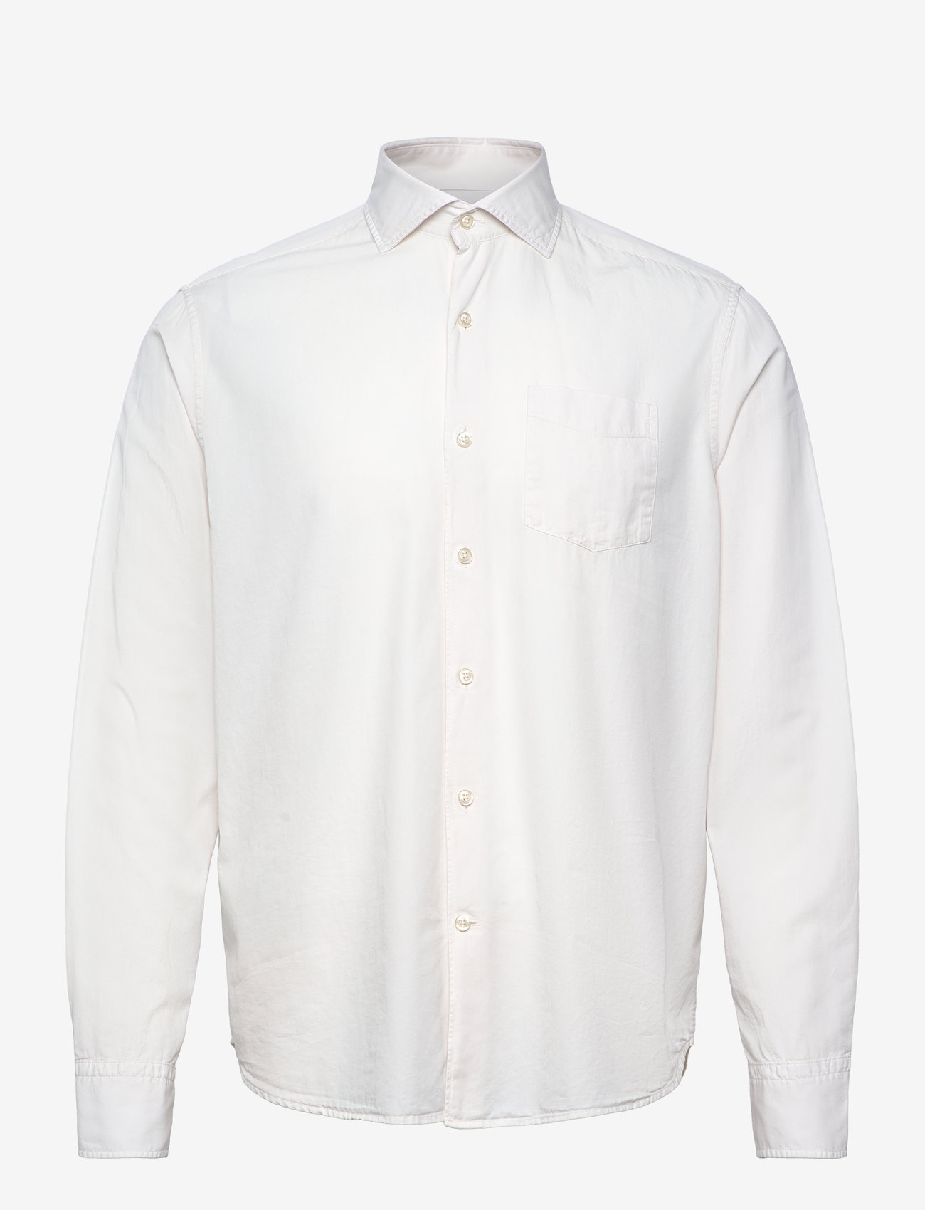 Oscar Jacobson - Reg Fit Wide Spread C GD Twill - basic skjorter - ecru white - 0