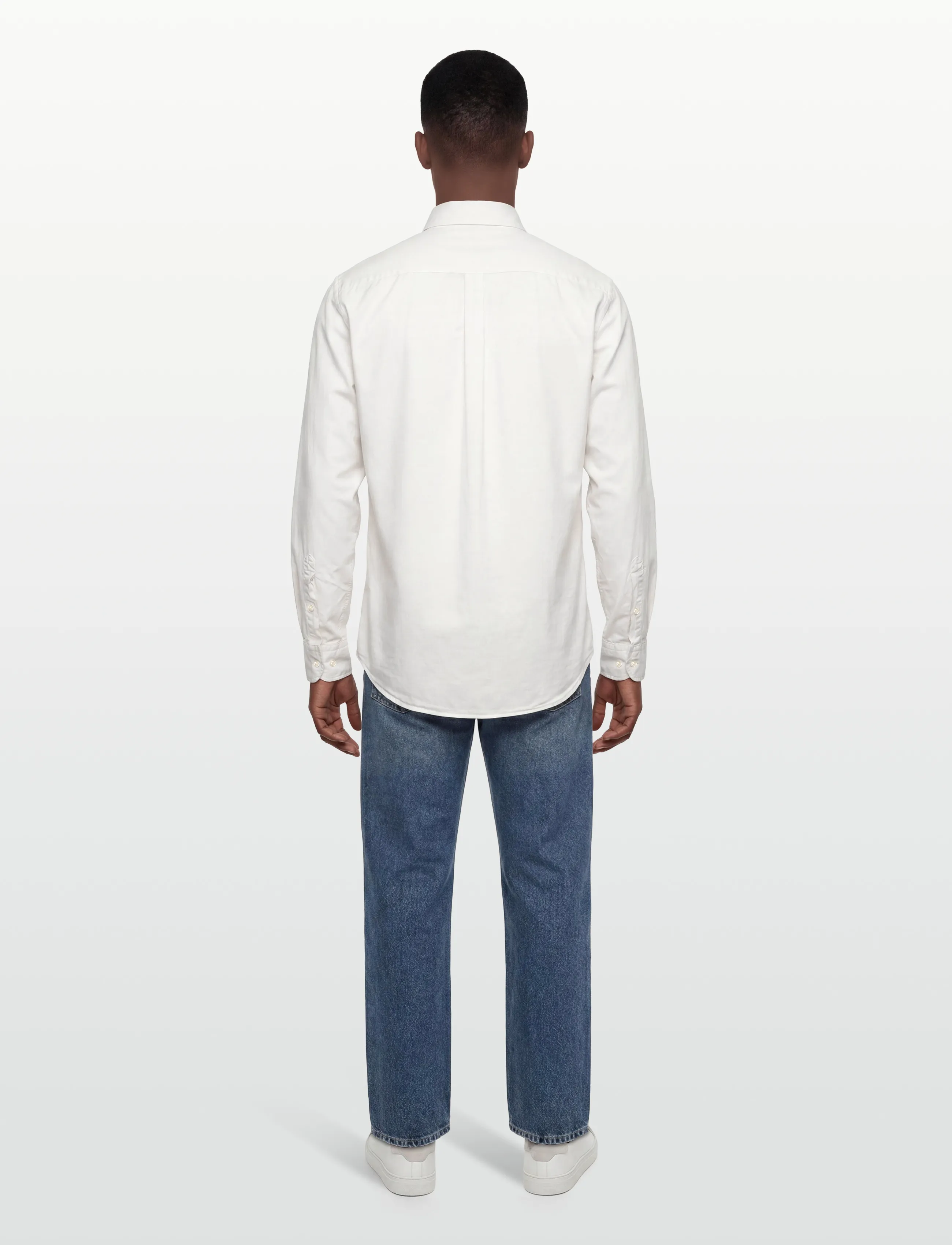 Oscar Jacobson - Reg Fit Wide Spread C GD Twill - basic-hemden - ecru white - 4