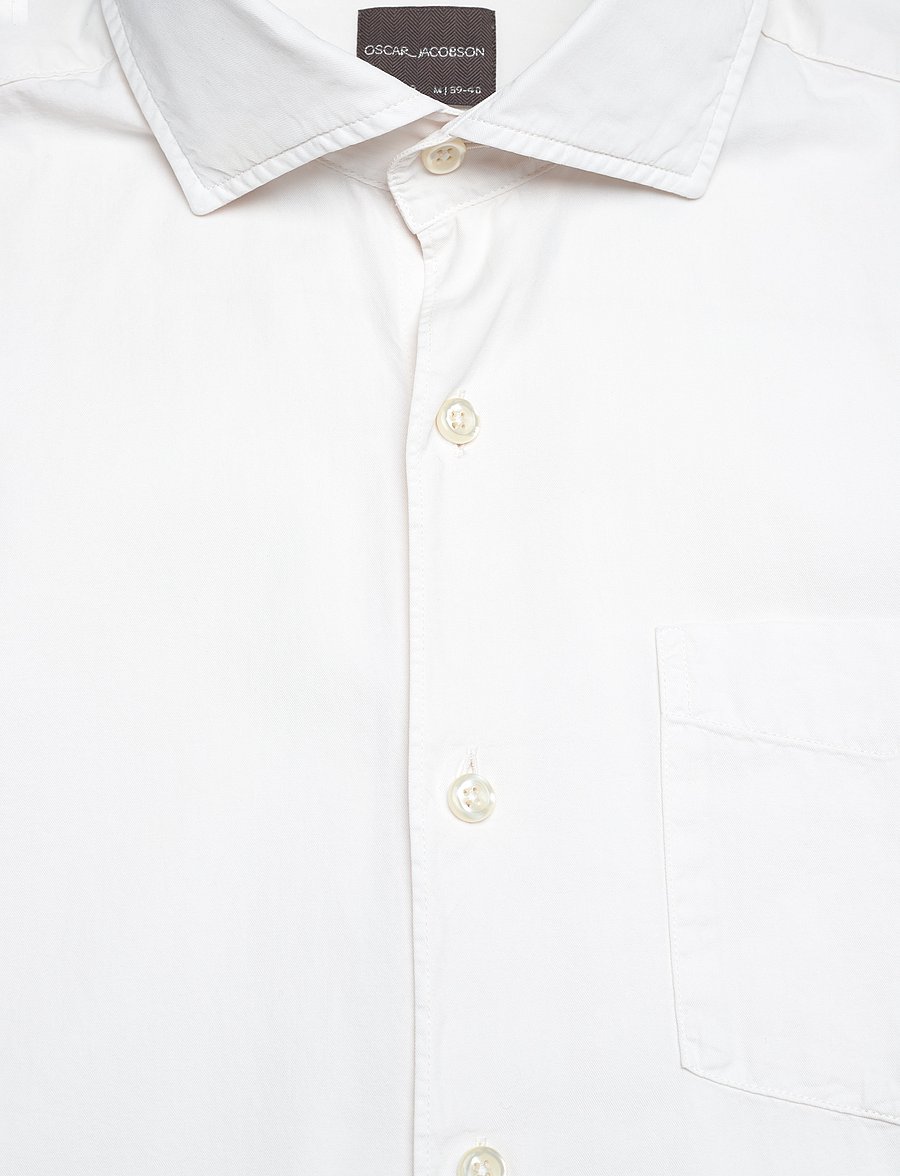 Oscar Jacobson - Reg Fit Wide Spread C GD Twill - basic-hemden - ecru white - 2