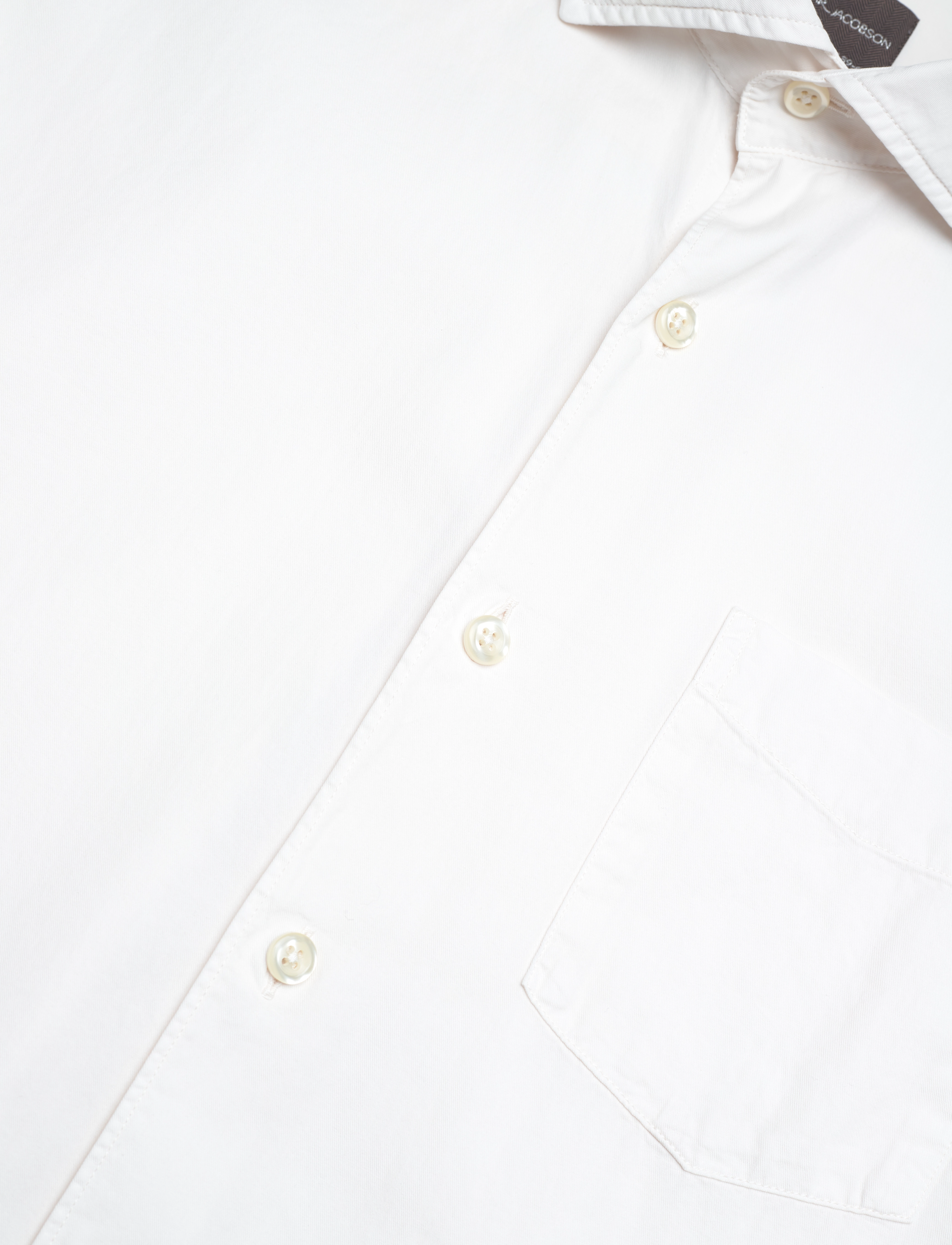 Oscar Jacobson - Reg Fit Wide Spread C GD Twill - basic skjorter - ecru white - 3