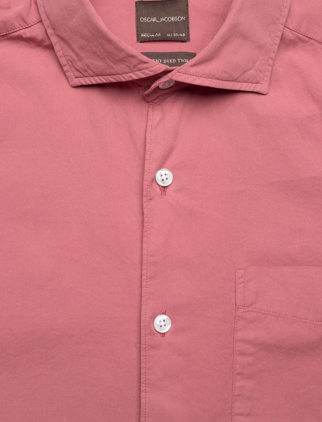 Oscar Jacobson - Reg Fit Wide Spread C GD Twill - basic skjortor - light faded pink - 2