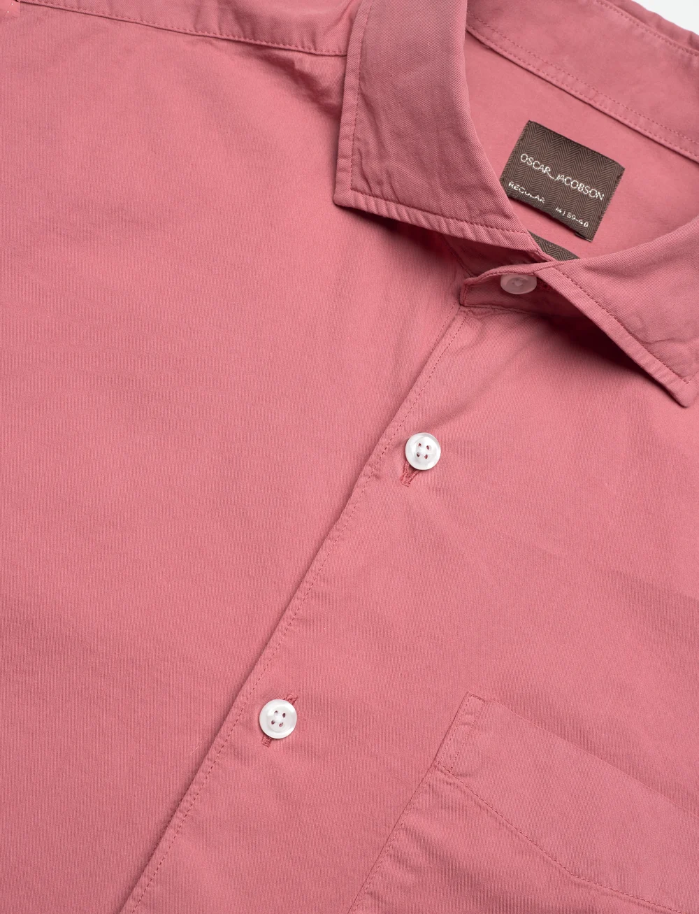 Oscar Jacobson - Reg Fit Wide Spread C GD Twill - basic skjortor - light faded pink - 3