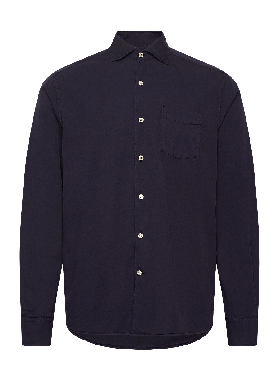 Oscar Jacobson - Reg Fit Wide Spread C GD Twill - basic-hemden - night blue - 0
