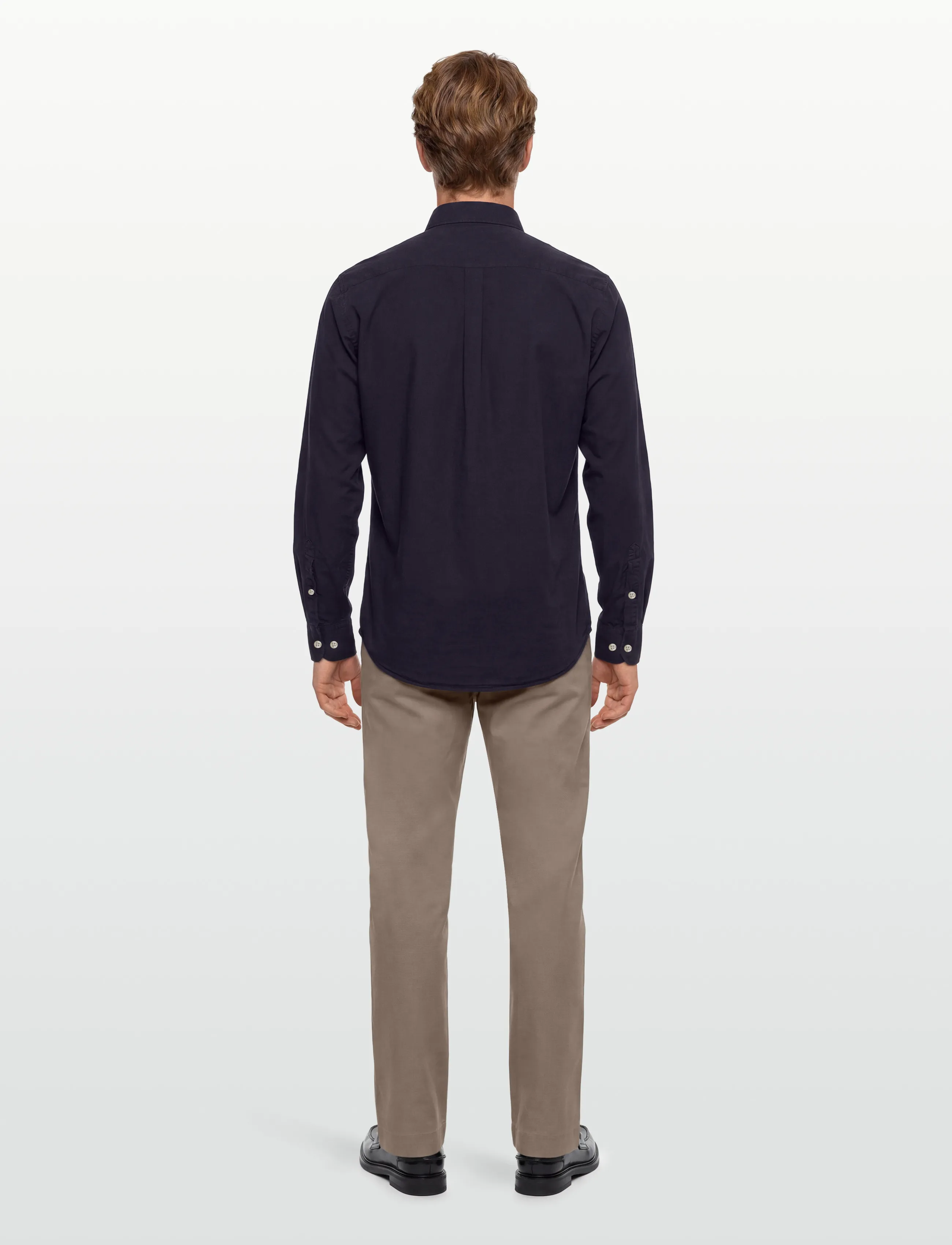 Oscar Jacobson - Reg Fit Wide Spread C GD Twill - basic-hemden - night blue - 4