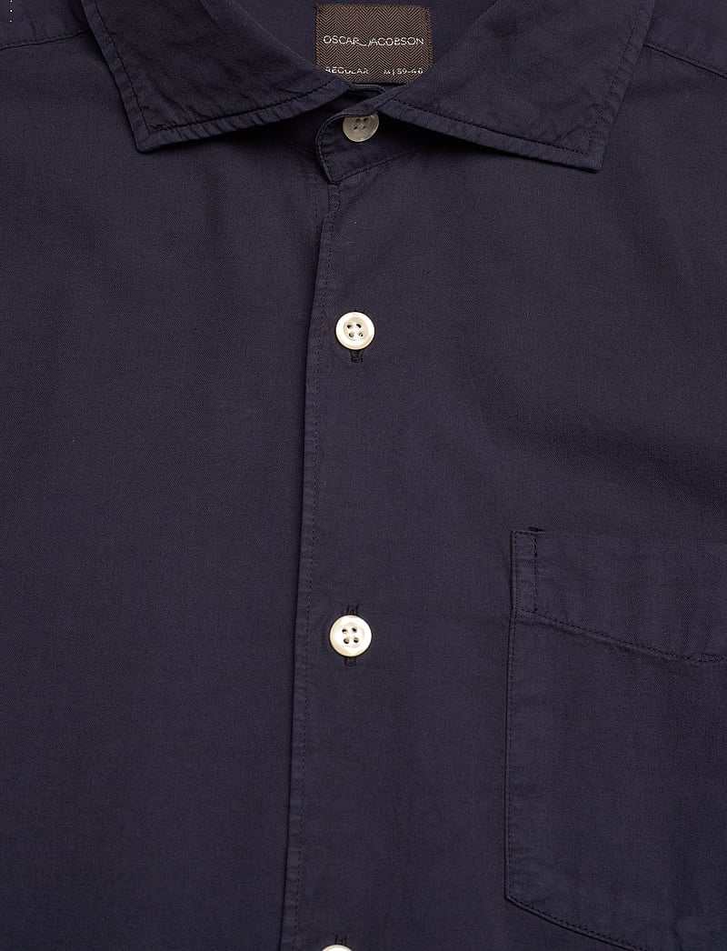 Oscar Jacobson - Reg Fit Wide Spread C GD Twill - tavalised t-särgid - night blue - 2