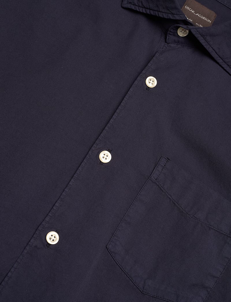 Oscar Jacobson - Reg Fit Wide Spread C GD Twill - tavalised t-särgid - night blue - 3