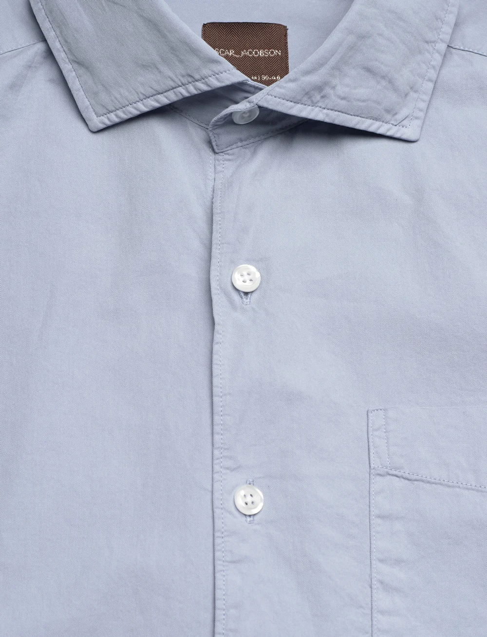 Oscar Jacobson - Reg Fit Wide Spread C GD Twill - basic skjorter - smog blue - 2