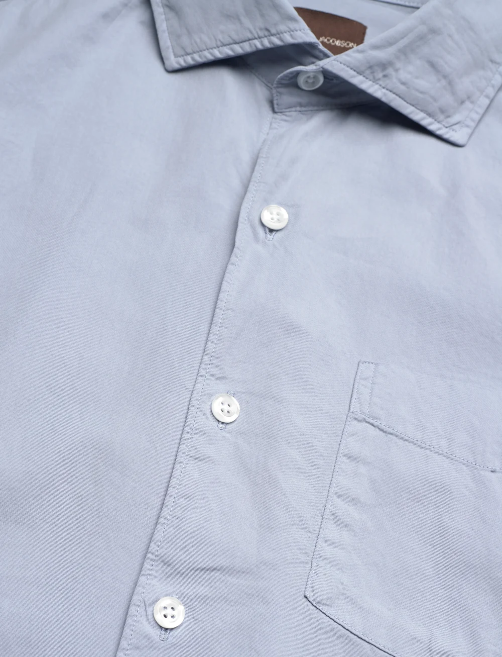 Oscar Jacobson - Reg Fit Wide Spread C GD Twill - basic skjorter - smog blue - 3