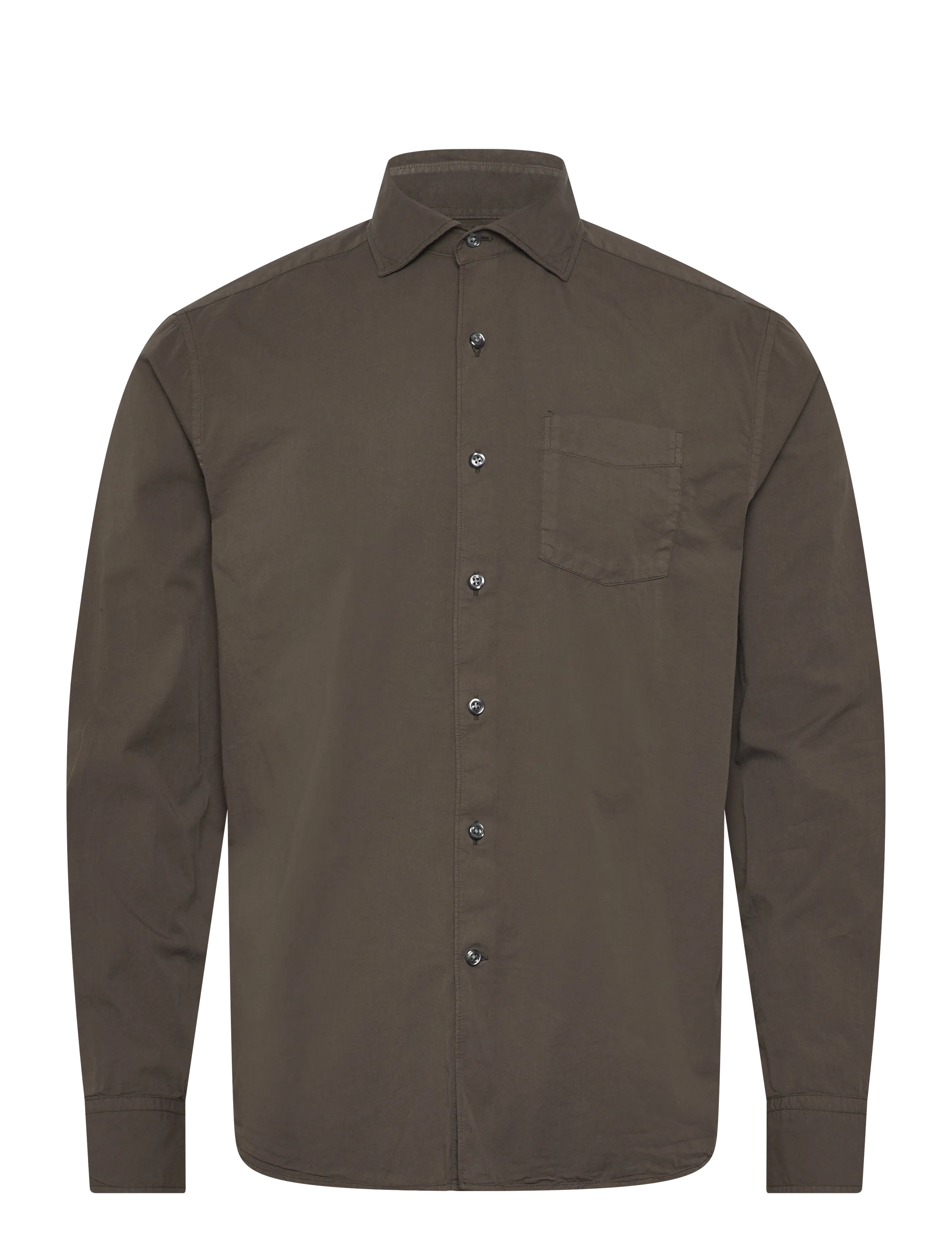 Oscar Jacobson Reg Fit Wide Spread C GD Twill - Business - TREE GREEN / khaki/green