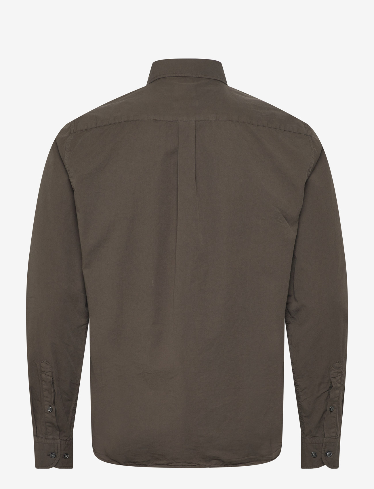 Oscar Jacobson - Reg Fit Wide Spread C GD Twill - basic skjortor - tree green - 1